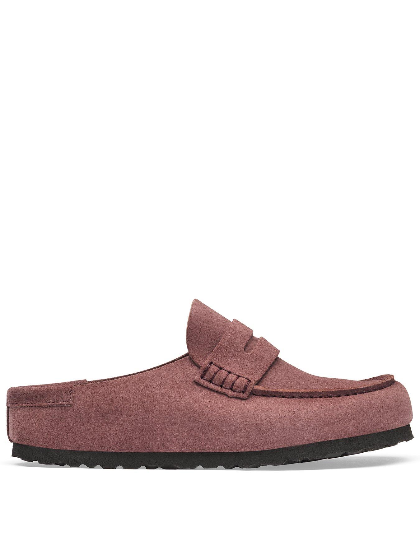 Image 2 of 4 of Birkenstock Womens Naples Wrapped Suede Leather Loafer - Pepper