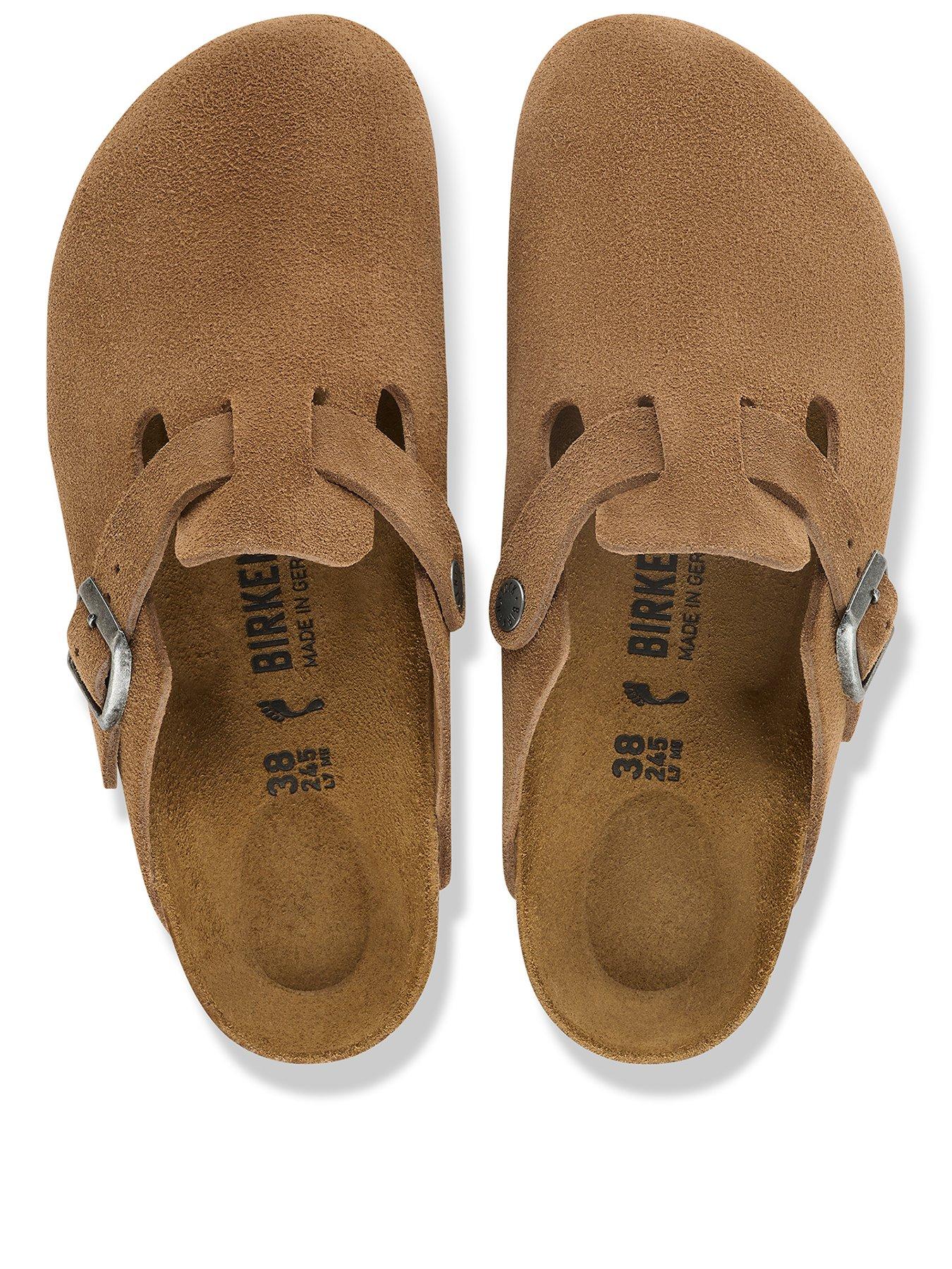 Image 3 of 3 of Birkenstock Womens Boston Suede Leather Clog - Dark Tea