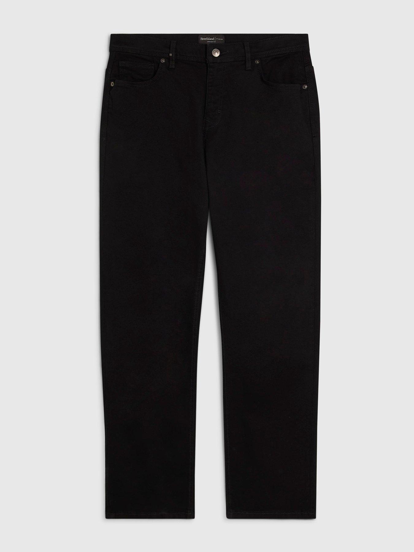 Image 4 of 6 of River Island Straight Jeans - Black