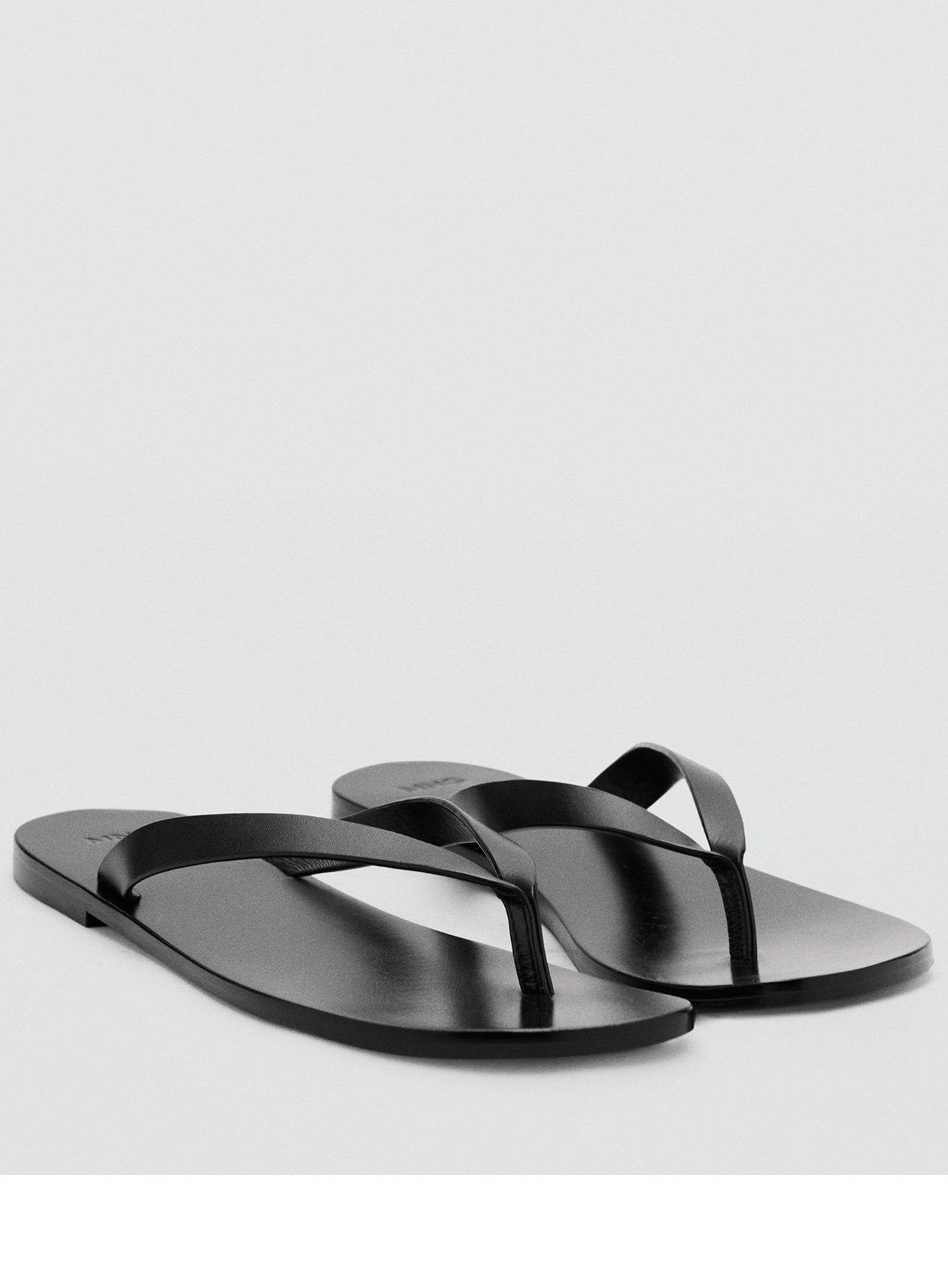 mango-leather-strap-sandals-black-very