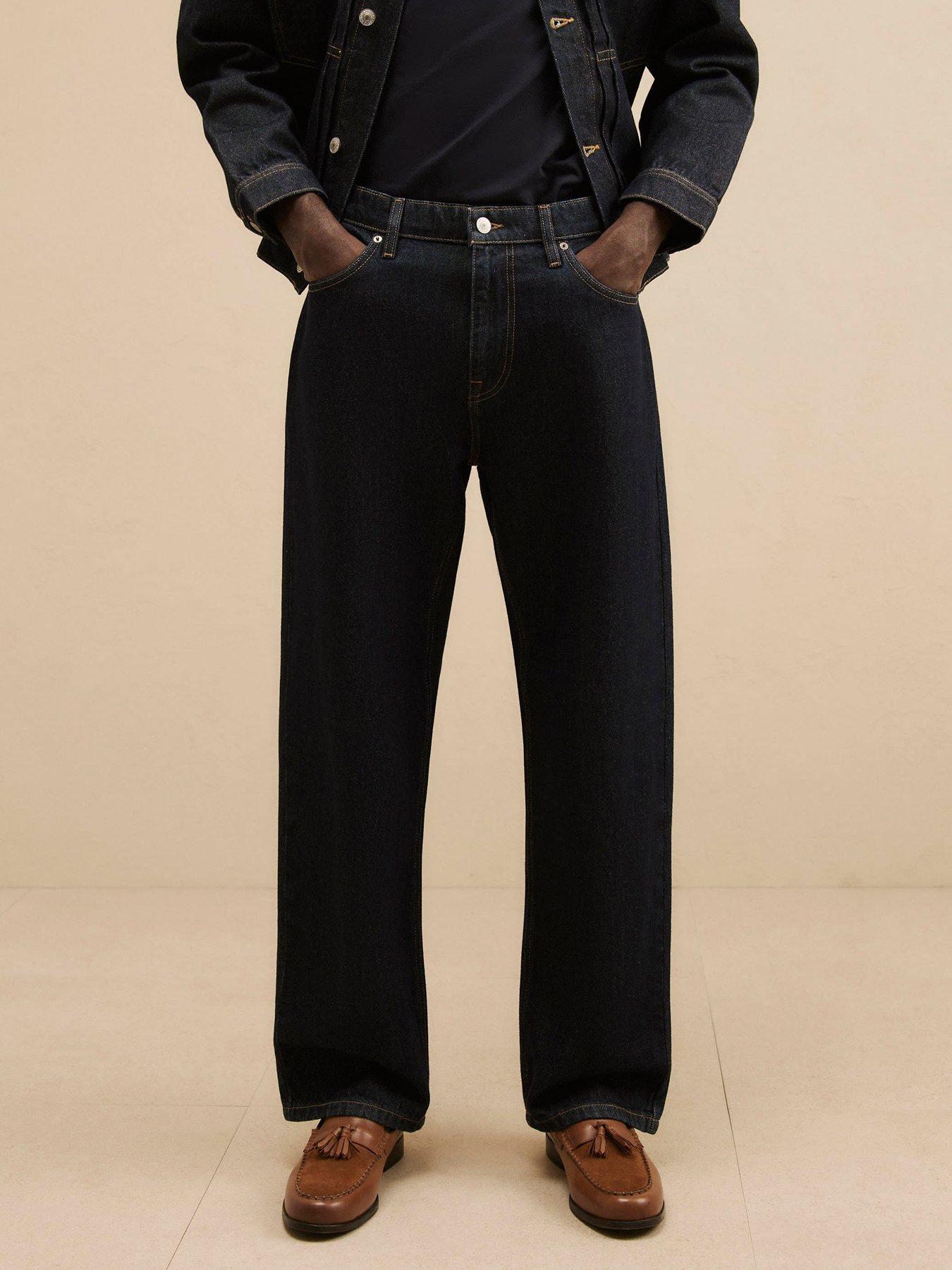 Image 1 of 4 of River Island Loose Fit Jeans - Blue
