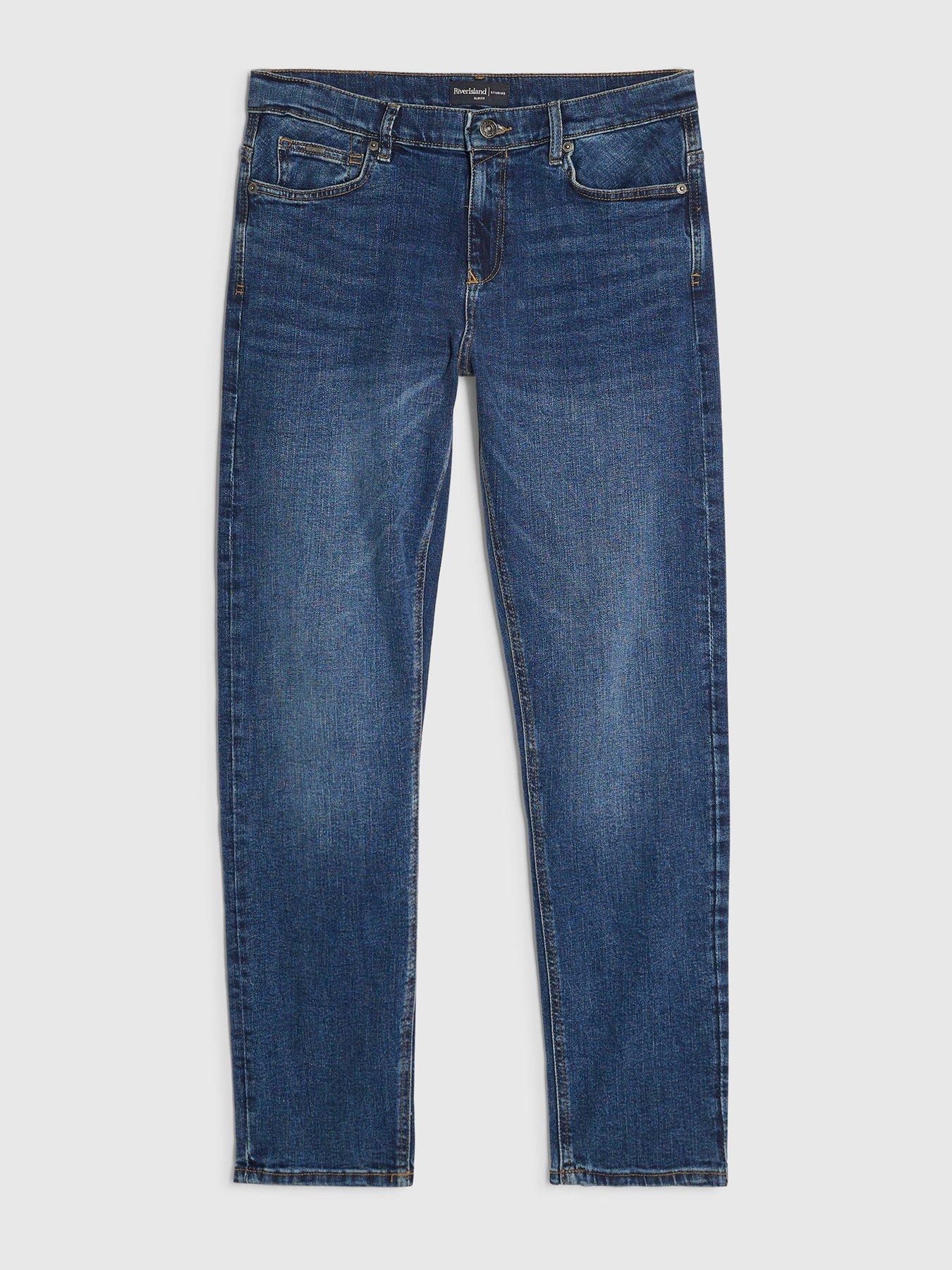 Image 6 of 6 of River Island Slim Fit Jeans - Blue
