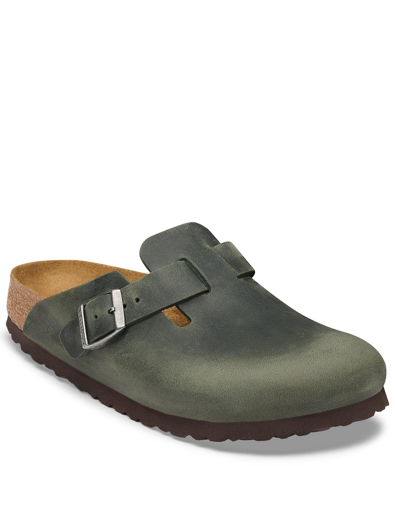 Birkenstock Womens Boston Oiled Leather Clog - Thyme
