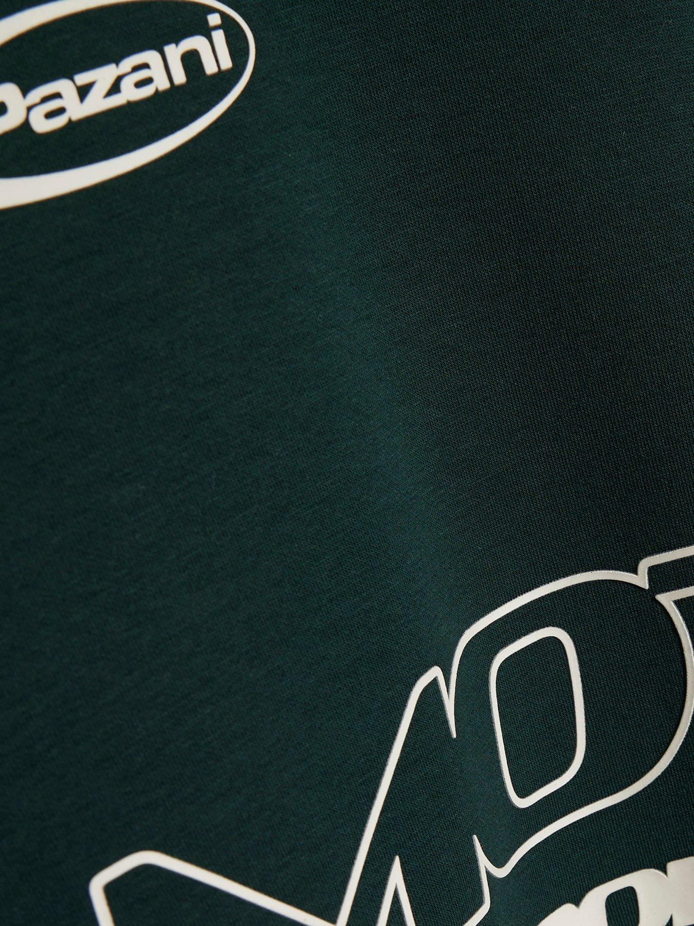 Image 6 of 6 of River Island Mens Premium Oversized Fit Panelled Hoodie - Green