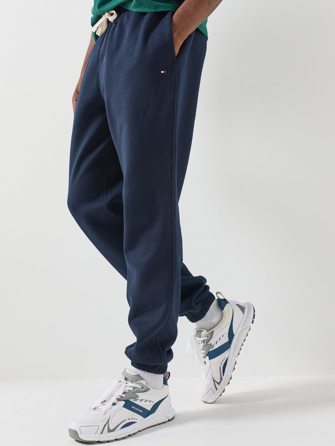 Tommy Hilfiger Essential Fleece Joggers - Male - Sweatpants - Blue - S - Trousers - Image 5