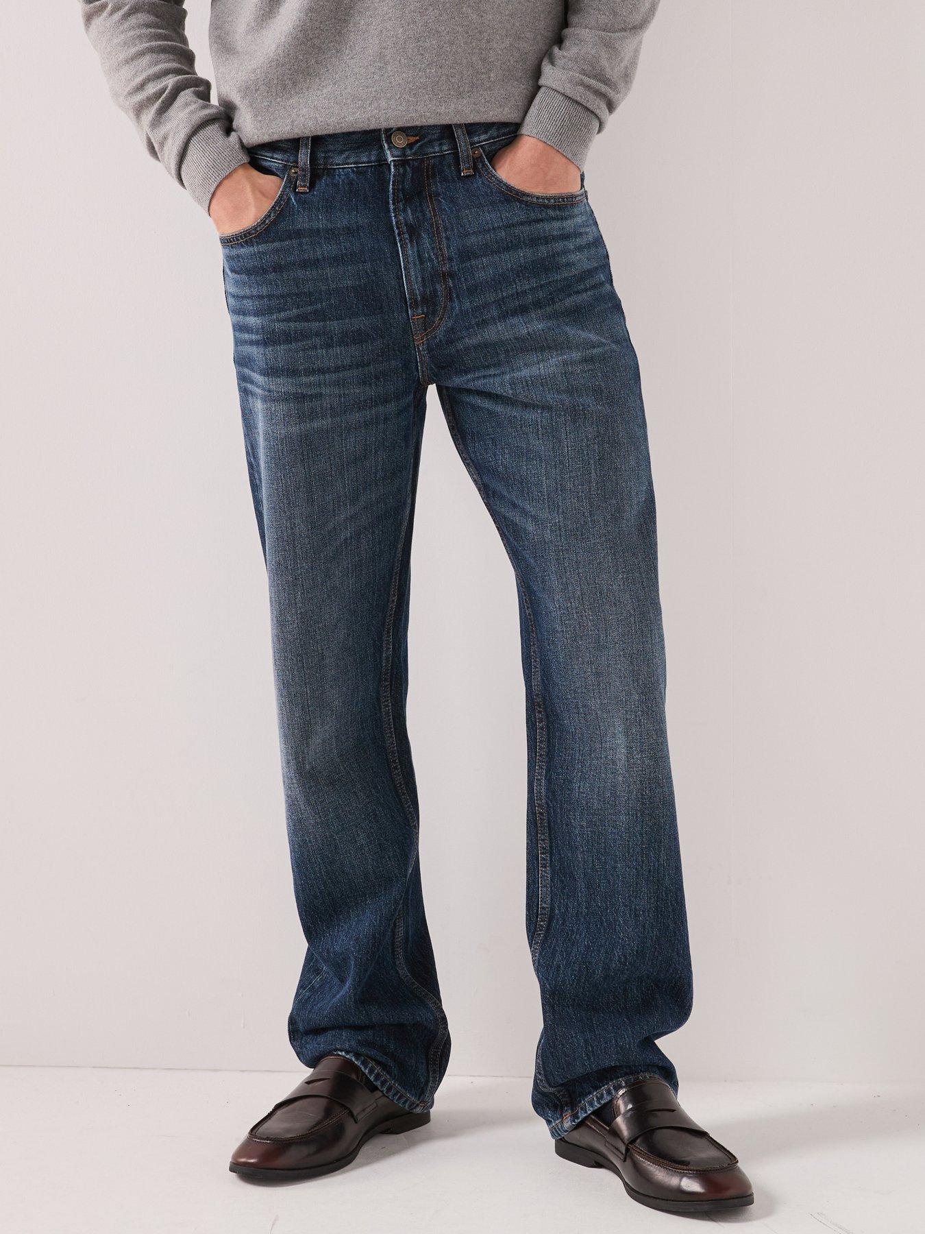 Image 1 of 6 of Tommy Hilfiger Dover Regular Straight Wood Ind Jeans - Dark Blue