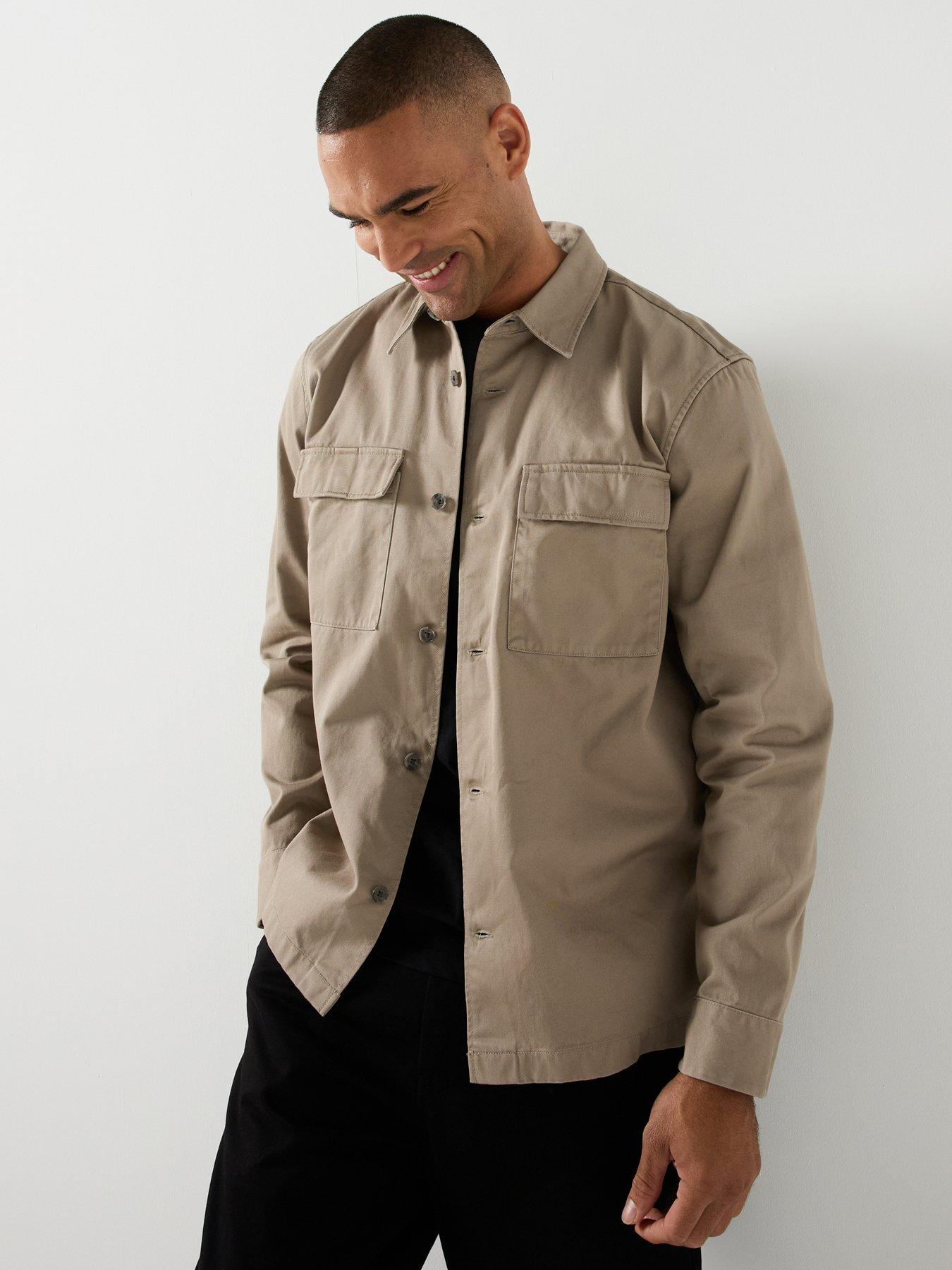 Image 1 of 5 of Calvin Klein Calvin Klein Utility Overcoat - Blue
