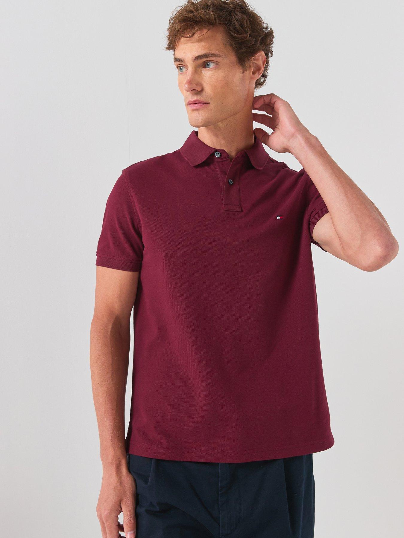 Tommy Hilfiger Core 1985 Polo Shirt Purple 2XL - Image 6