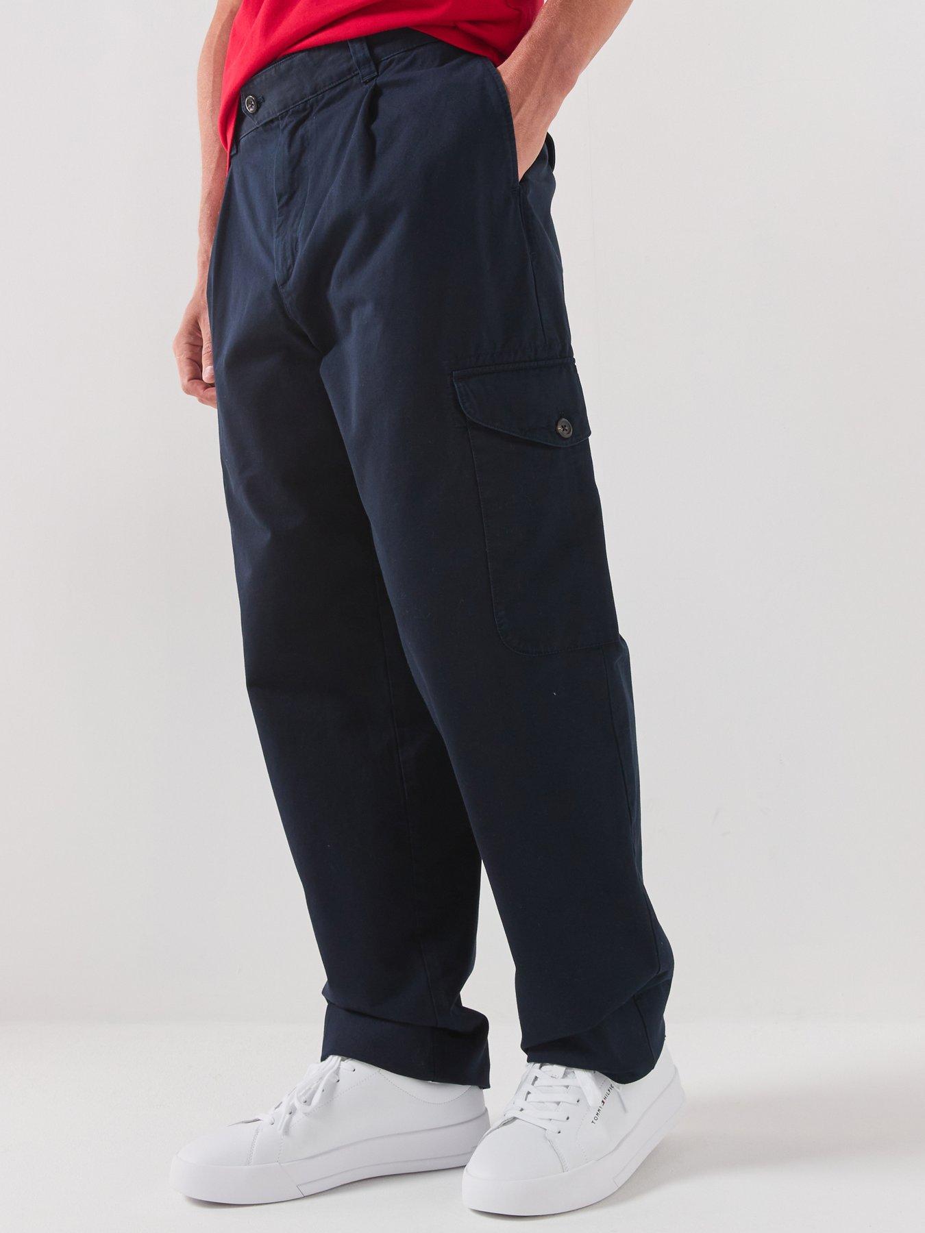 Tommy Hilfiger River Relaxed Fit Cargo Trousers - Black
