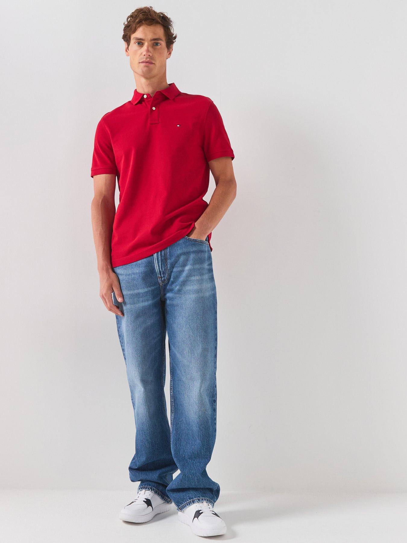 Image 3 of 6 of Tommy Hilfiger 1985 Regular Fit Polo Shirt - Red