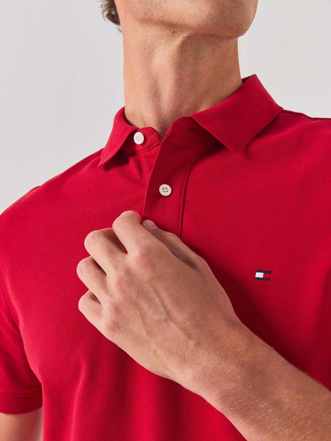 Image 4 of 6 of Tommy Hilfiger 1985 Regular Fit Polo Shirt - Red