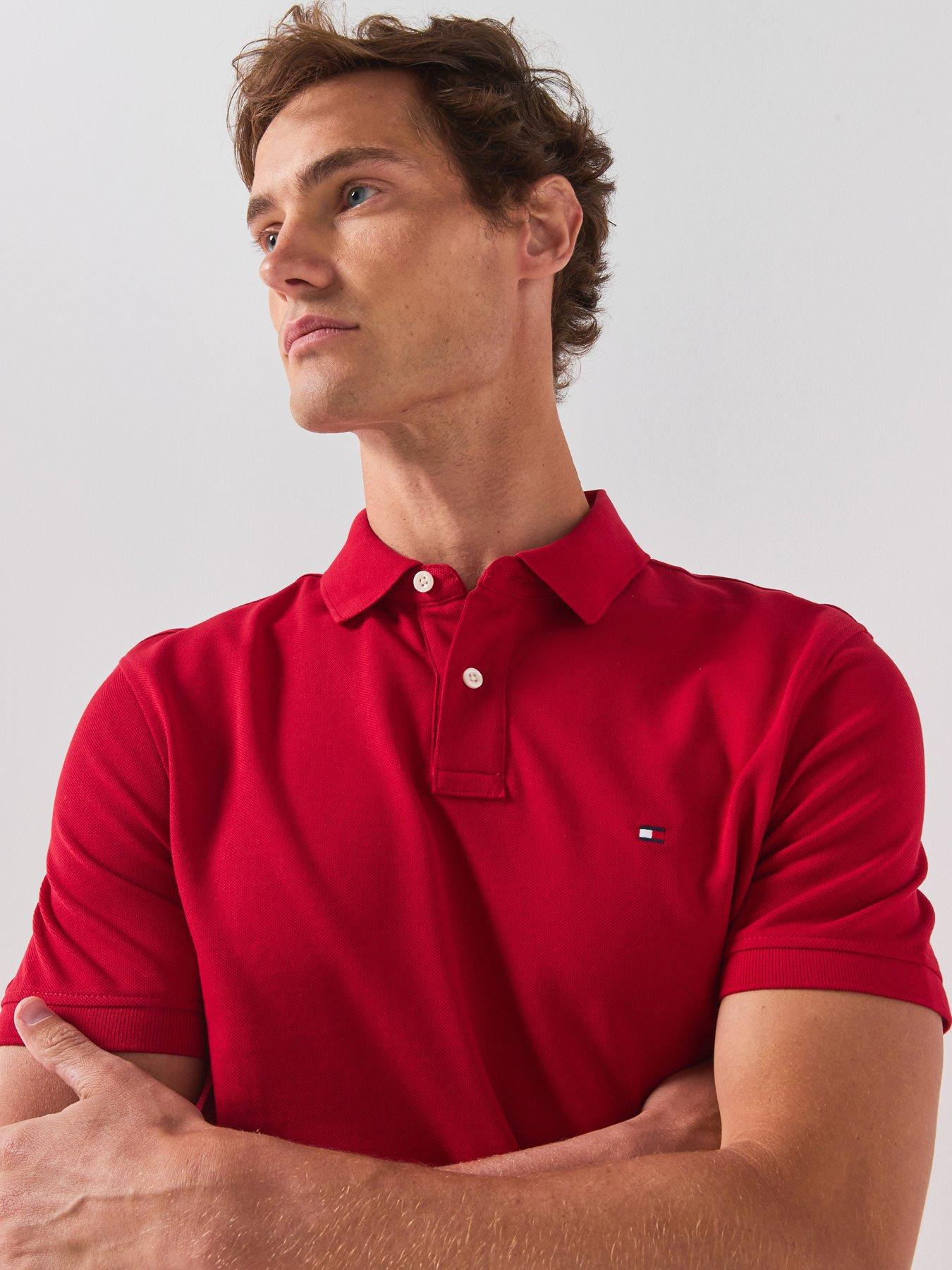 Image 6 of 6 of Tommy Hilfiger 1985 Regular Fit Polo Shirt - Red