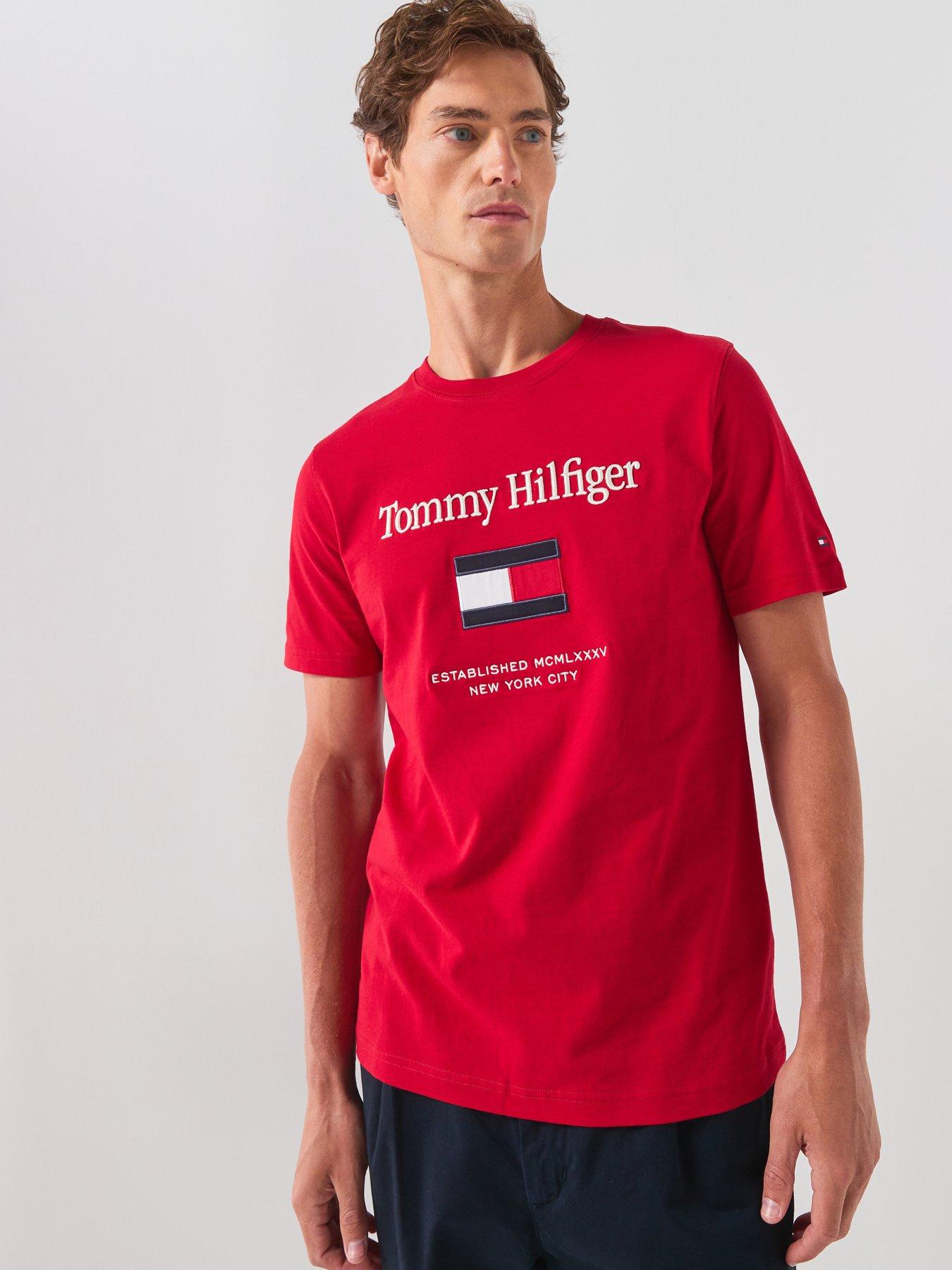 Tommy Hilfiger Men's Embro Flag T-Shirt - Desert Sky - S - Image 5