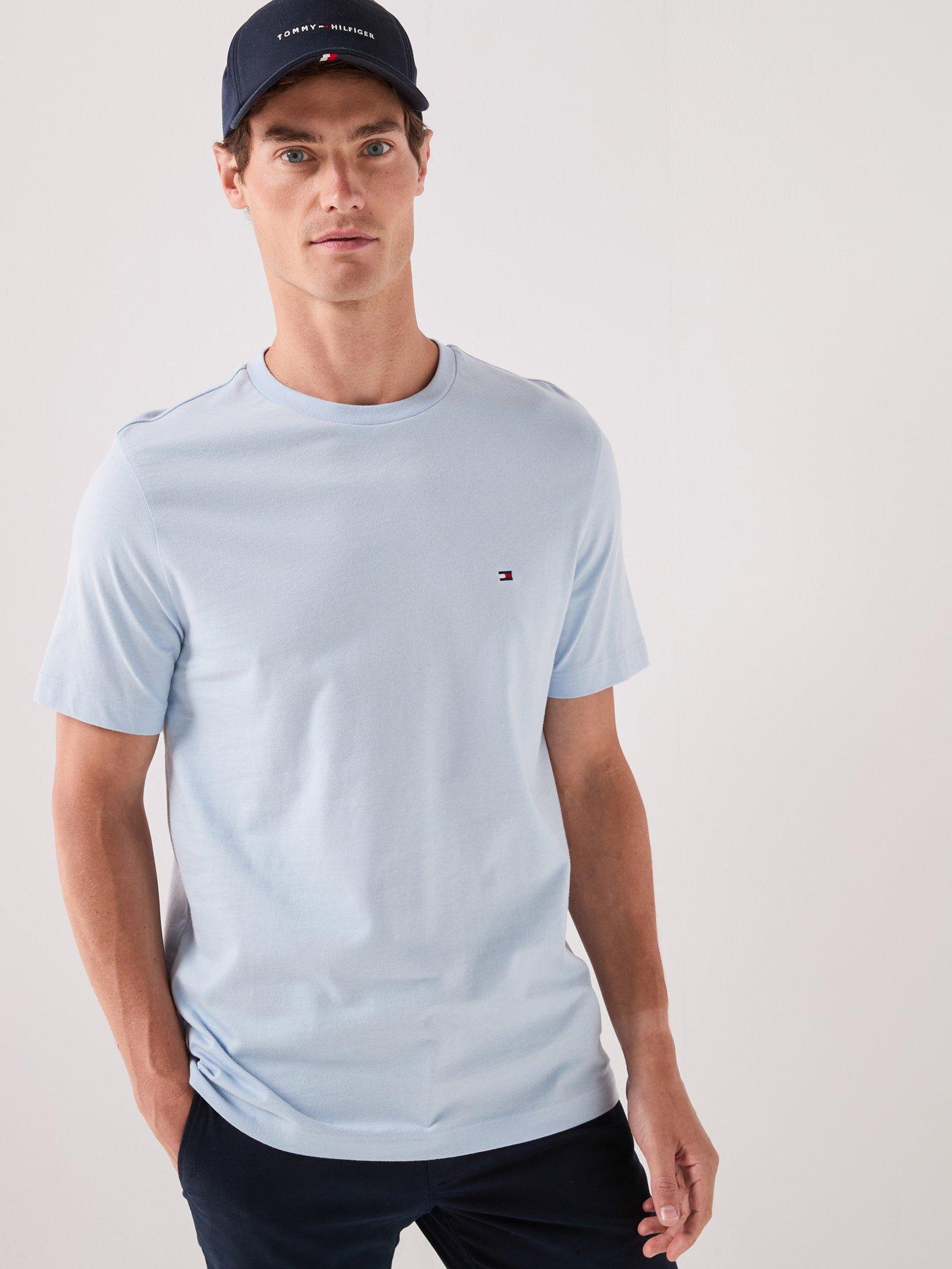 Tommy Hilfiger Short-Sleeved T-Shirt Blue Small - Image 5