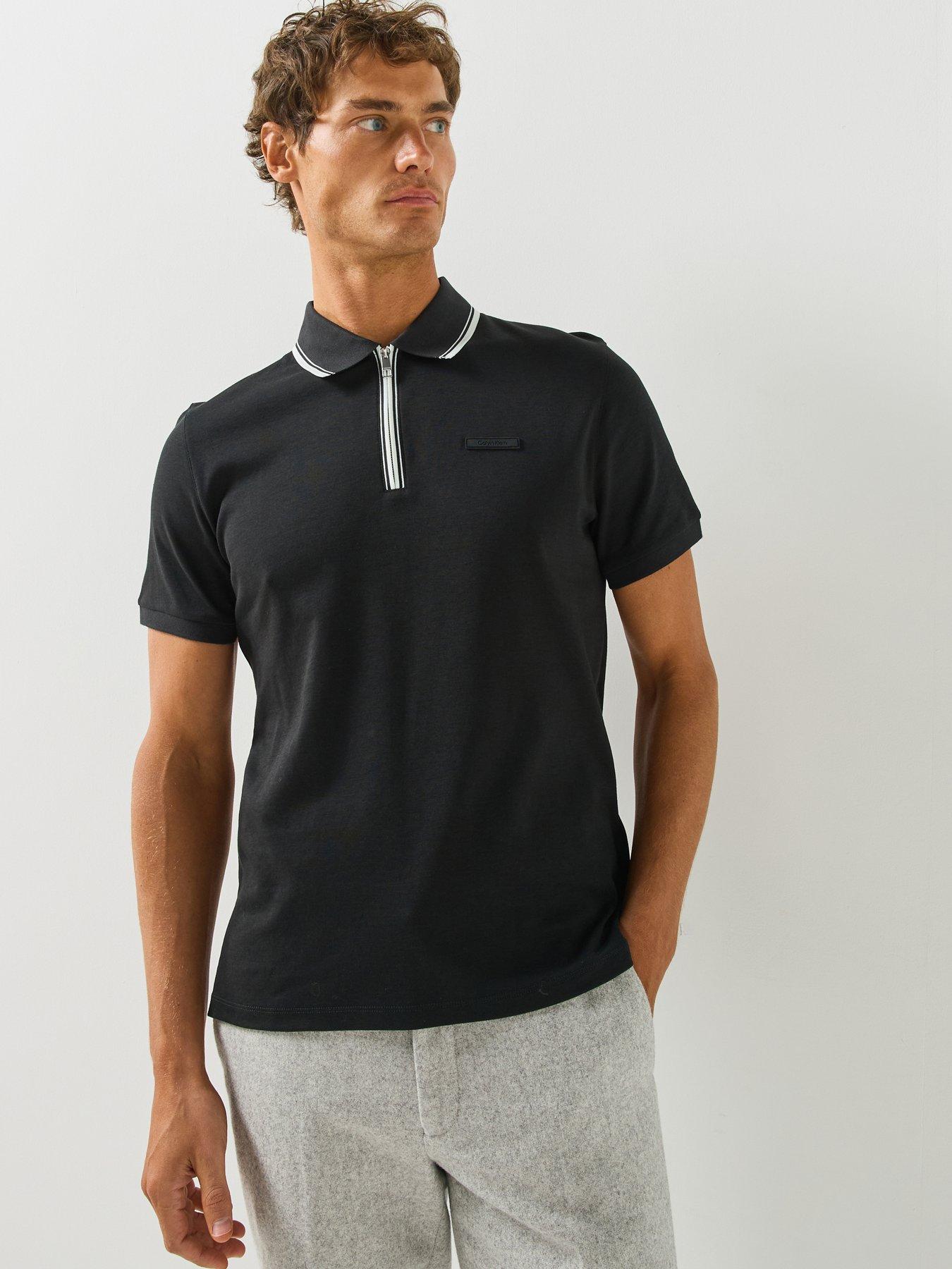 Calvin Klein Calvin Klein Short Sleeve Supima Tipped Polo Shirt - White