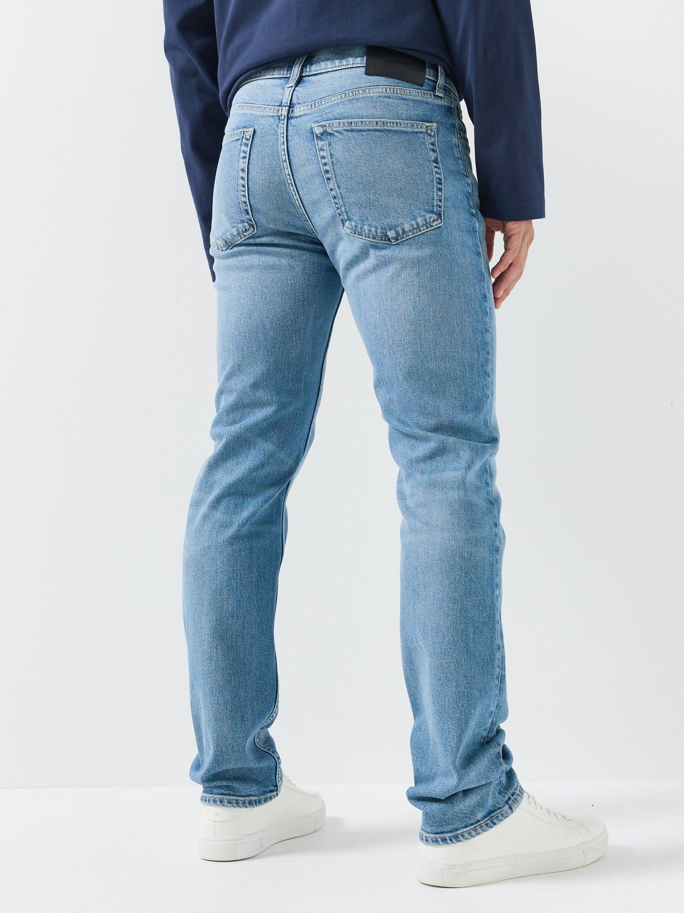 Image 2 of 6 of Calvin Klein Gregory Straight Leg Jeans - Blue