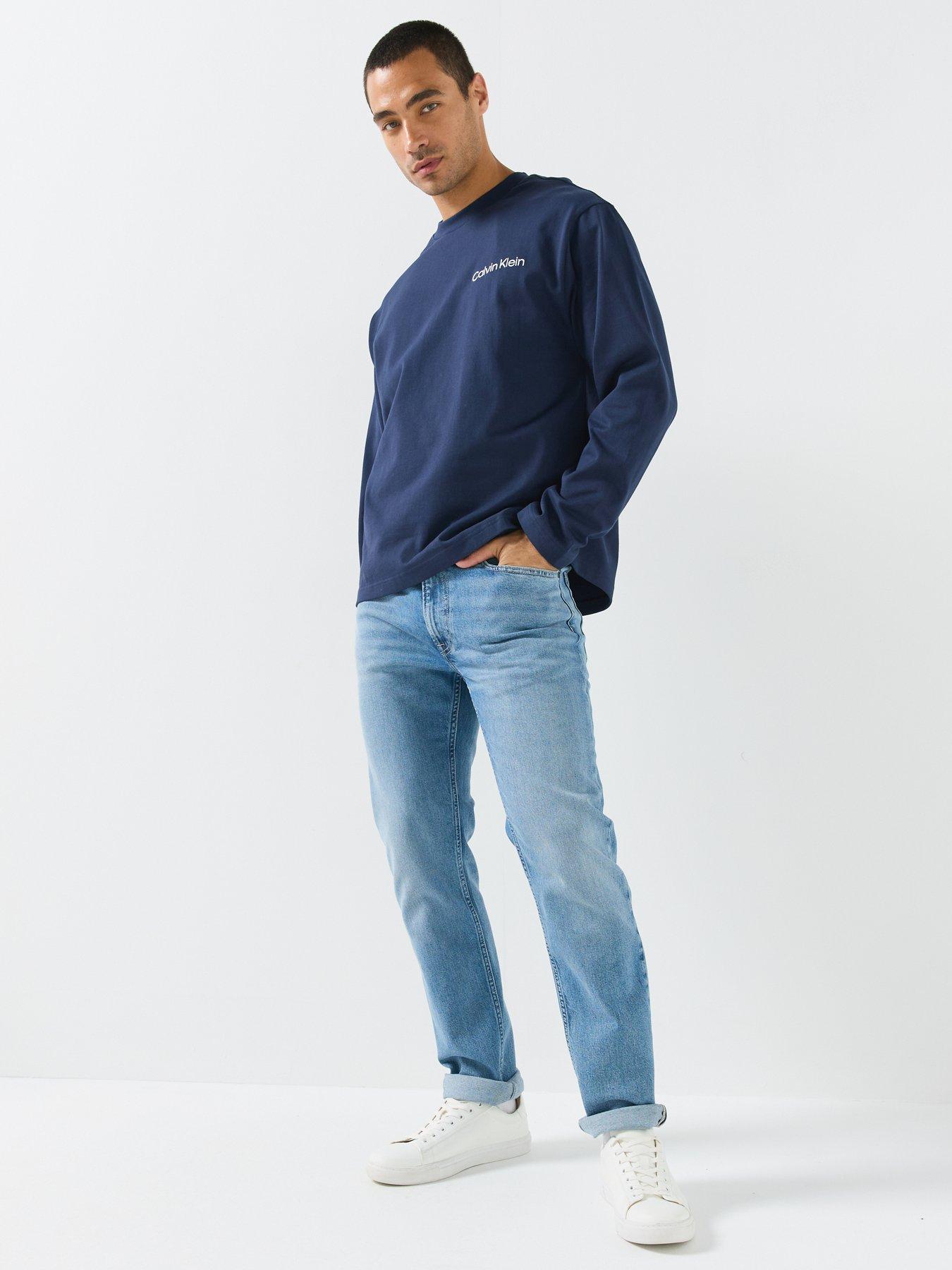 Image 3 of 6 of Calvin Klein Gregory Straight Leg Jeans - Blue