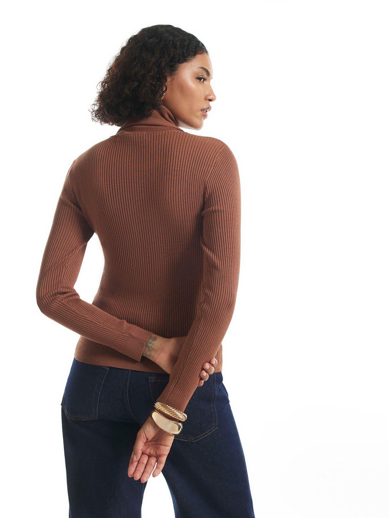 Image 2 of 6 of River Island Rib Roll Neck