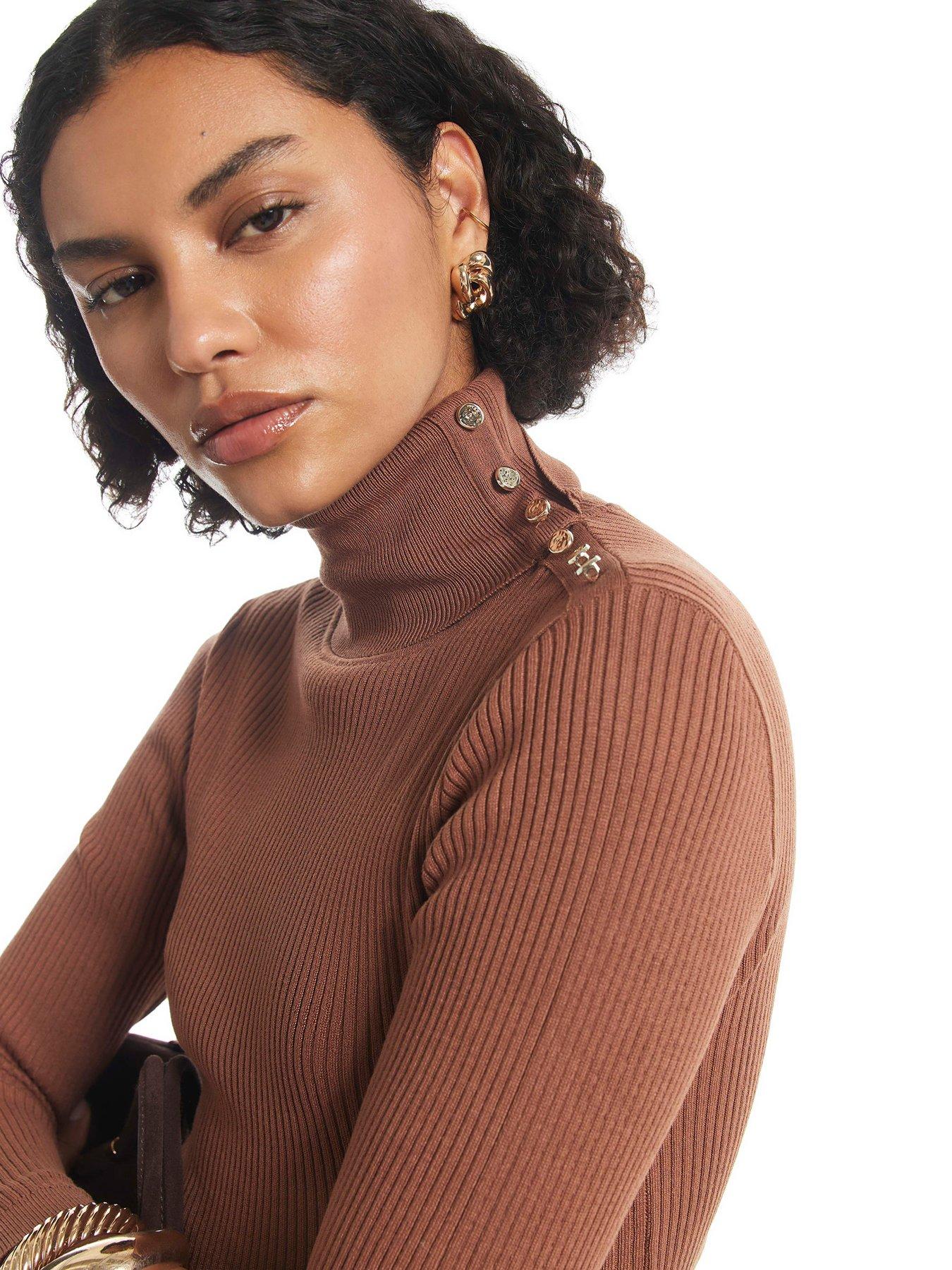 Image 4 of 6 of River Island Rib Roll Neck