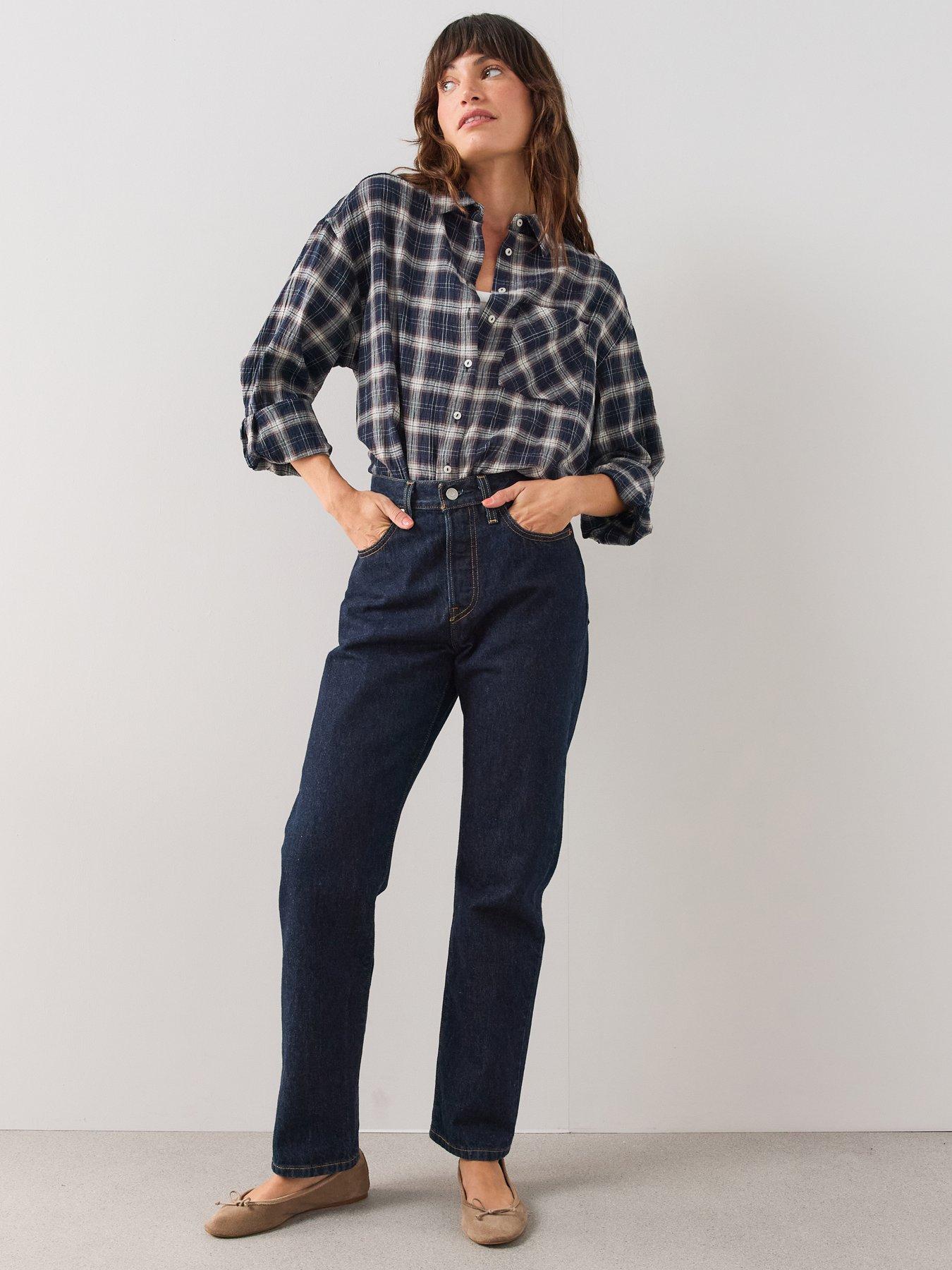 The Very Collection Checked Flannel Shirt - Blue