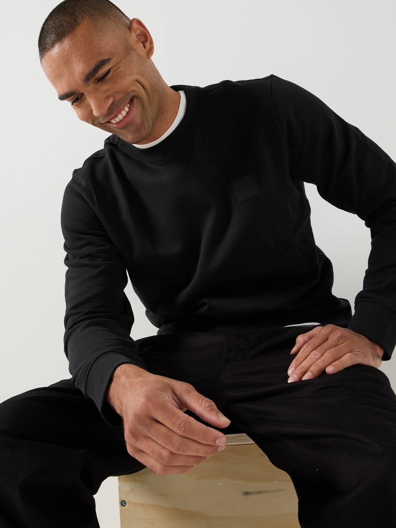 Calvin Klein Calvin Klein Rubber Badge Crew Sweatshirt - Brown