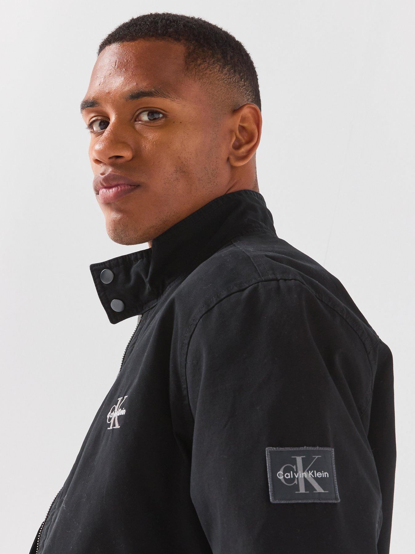 Image 6 of 6 of Calvin Klein Jeans Cotton Flannel Lined Harrington Jacket - Black
