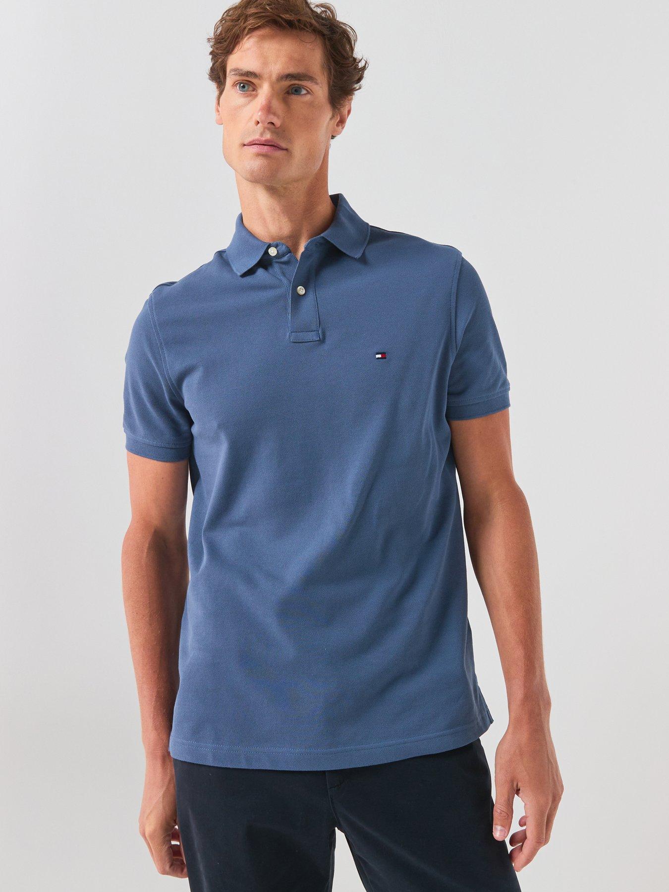 Tommy Hilfiger Core 1985 Polo Shirt - Aegean Sea DBZ - XL - Image 7