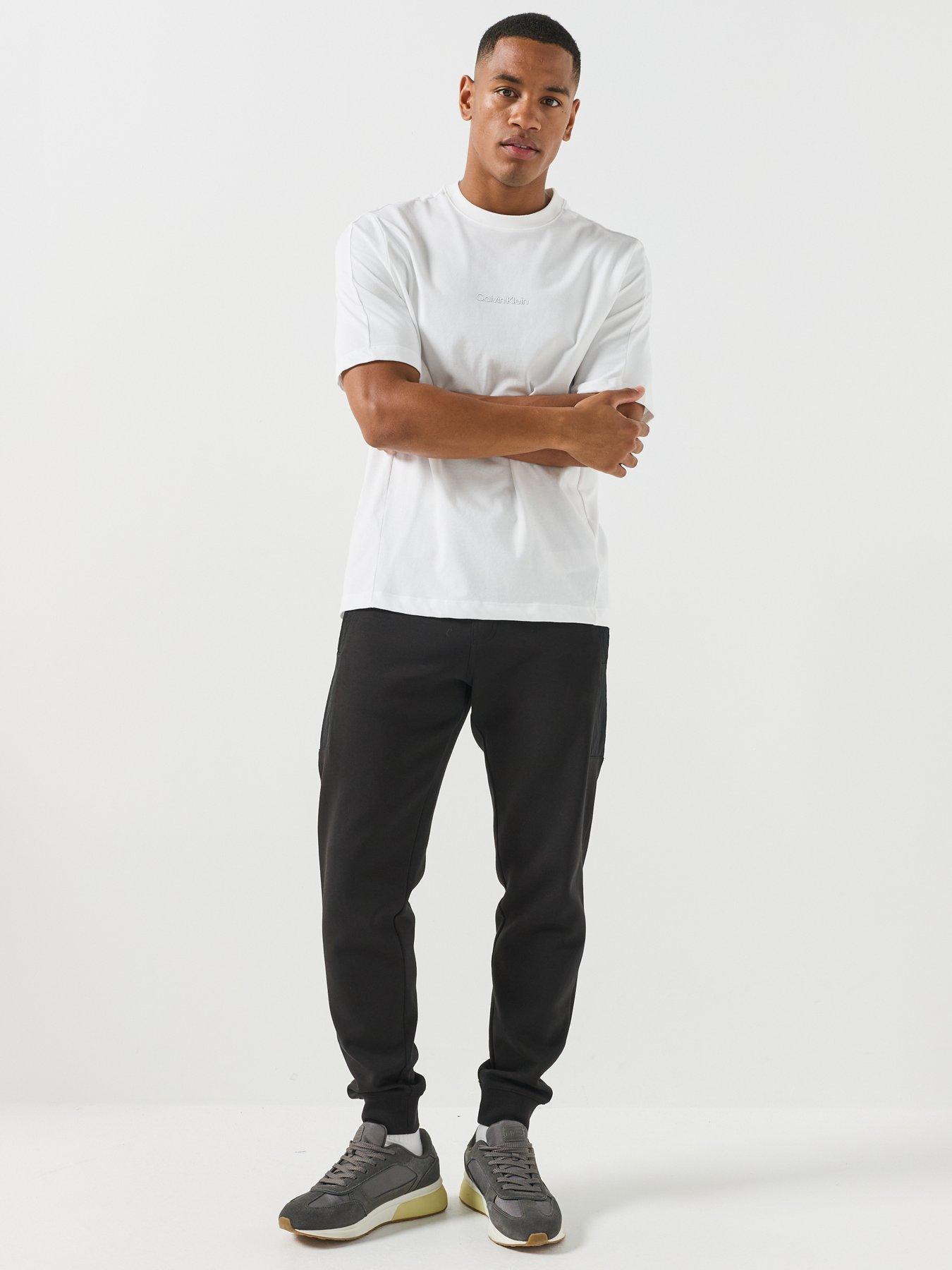 Image 3 of 6 of Calvin Klein Sport Calvin Klein Sport Active Icon Central Logo French Terry T-shirt - Black