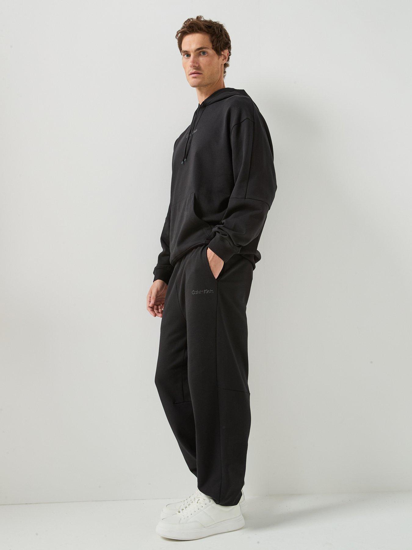 Image 3 of 6 of Calvin Klein Sport Cotton Spacer Joggers - Black