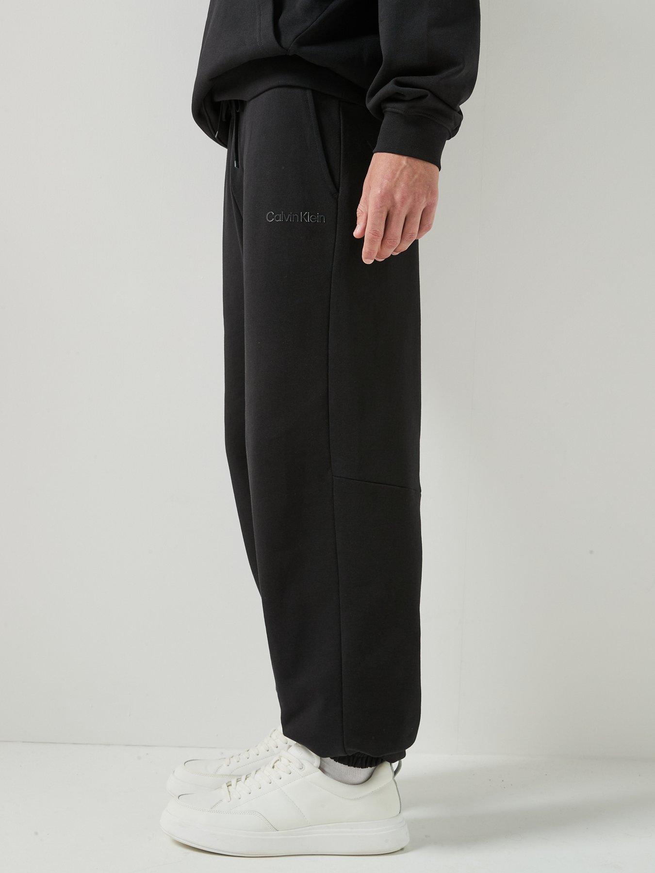 Image 4 of 6 of Calvin Klein Sport Cotton Spacer Joggers - Black