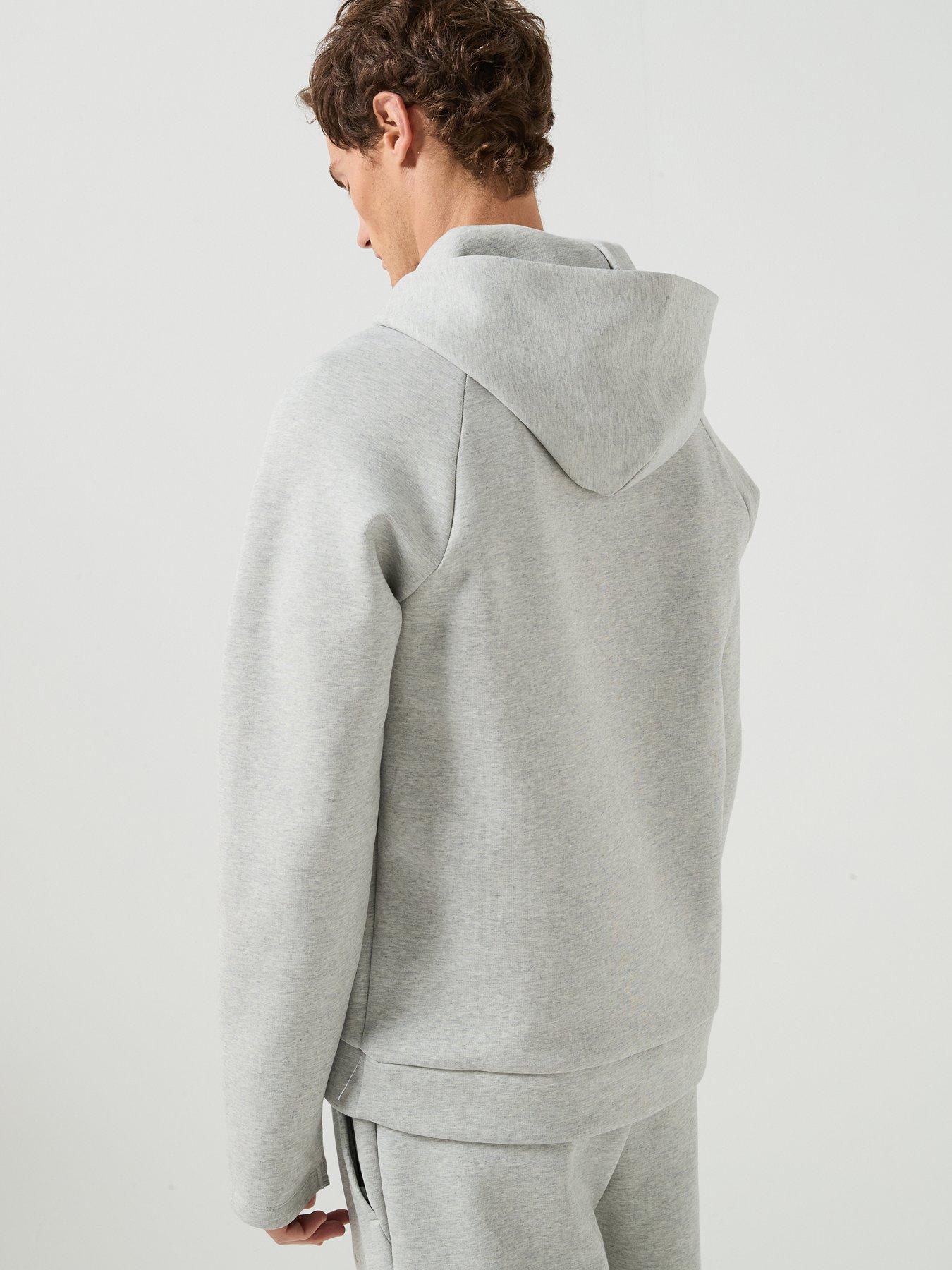 Image 2 of 6 of Calvin Klein Sport Mens Spacer Knit Overhead Hoodie - Grey
