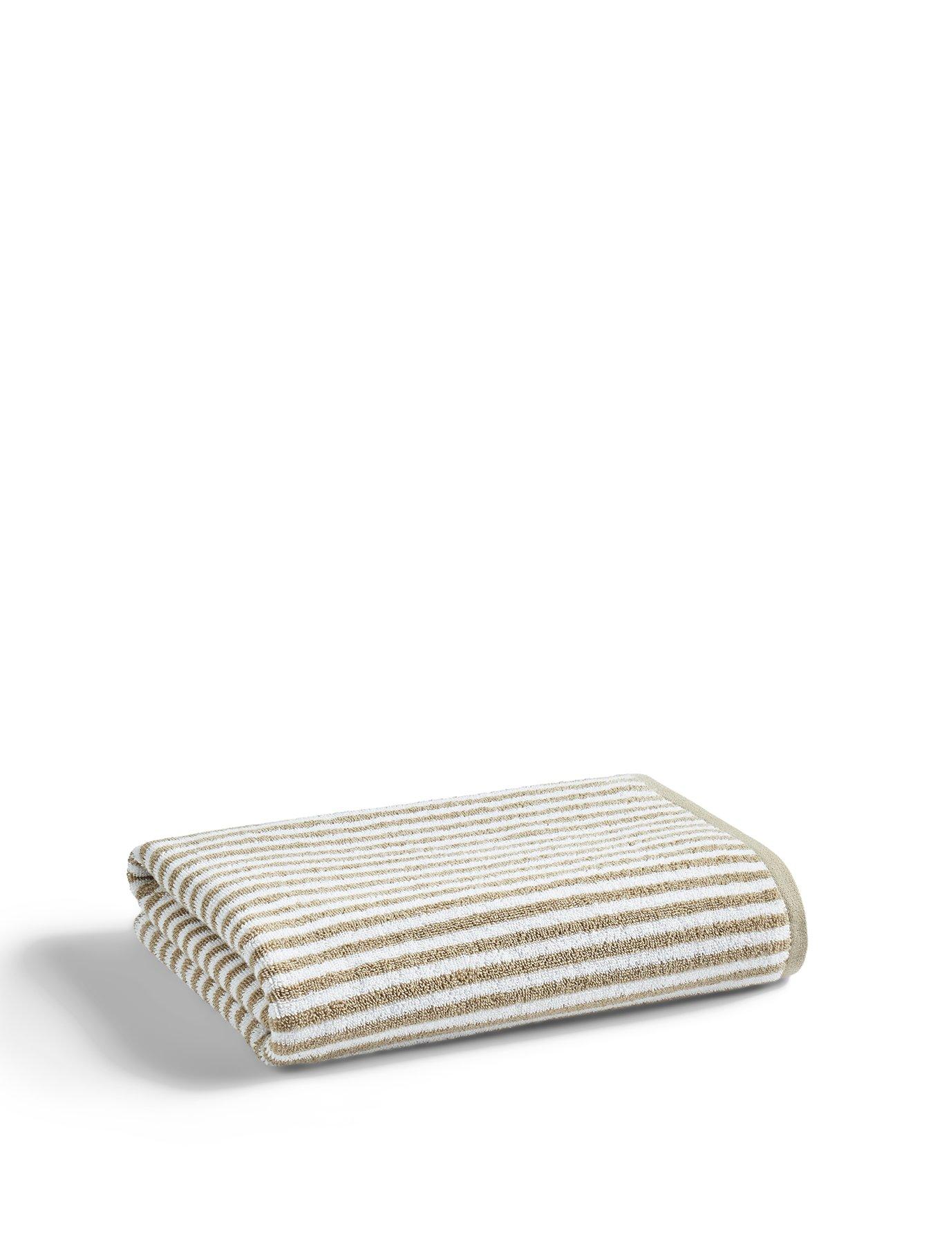 Image 2 of 4 of Christy Portobello Stripe Seaside Inspired Cotton Single Bathroom Towel