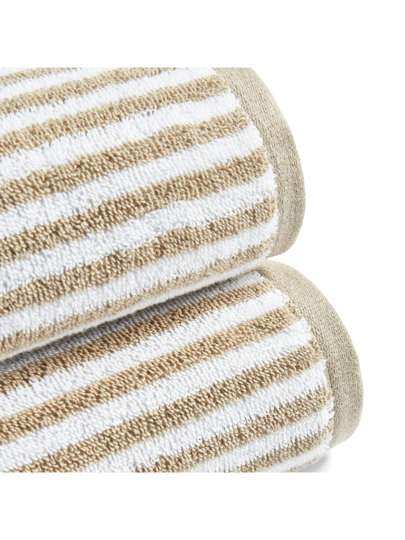 Image 3 of 4 of Christy Portobello Stripe Seaside Inspired Cotton Single Bathroom Towel