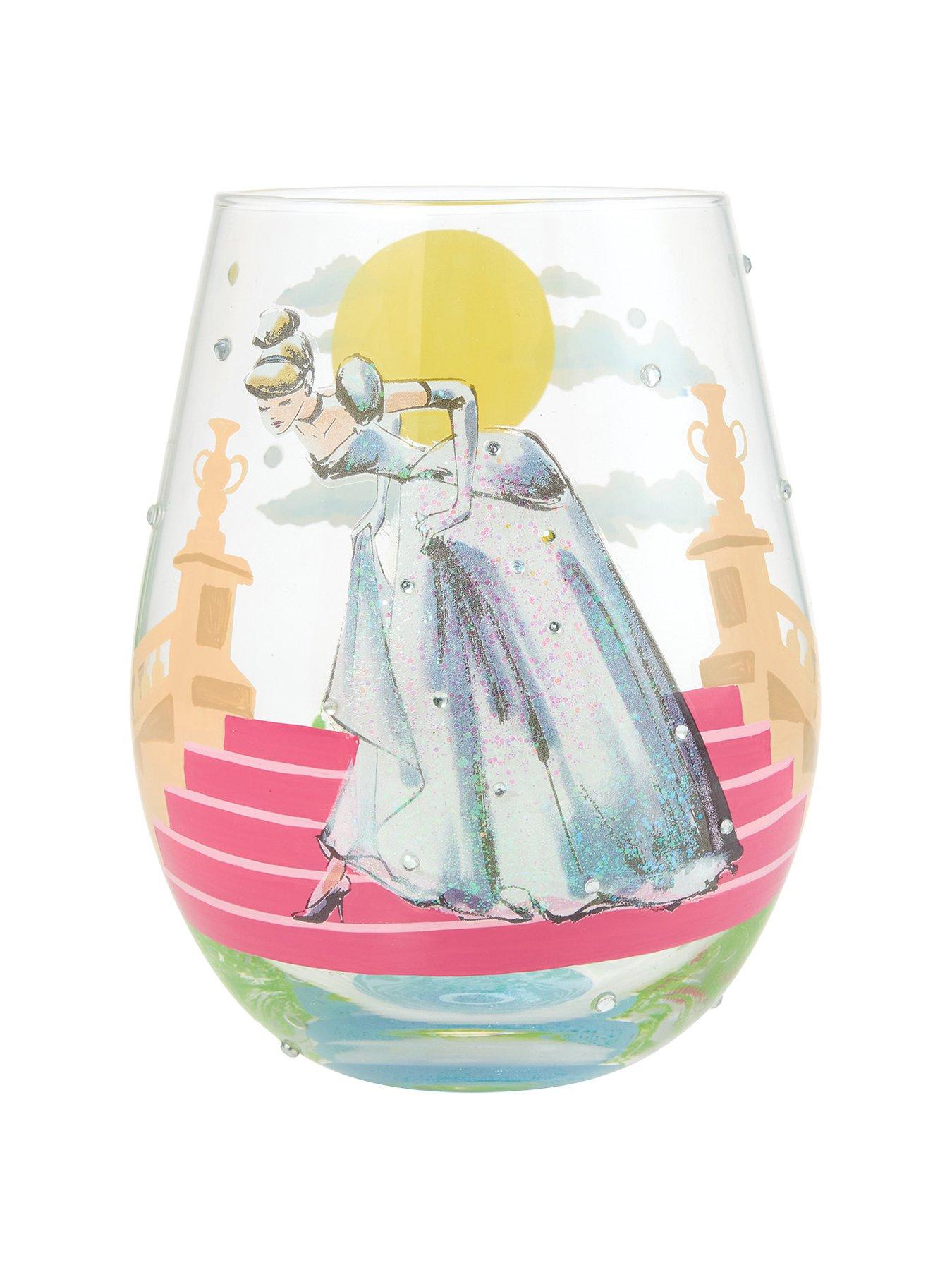 Disney New If The Shoe Fits (cinderella Stemless Glass)