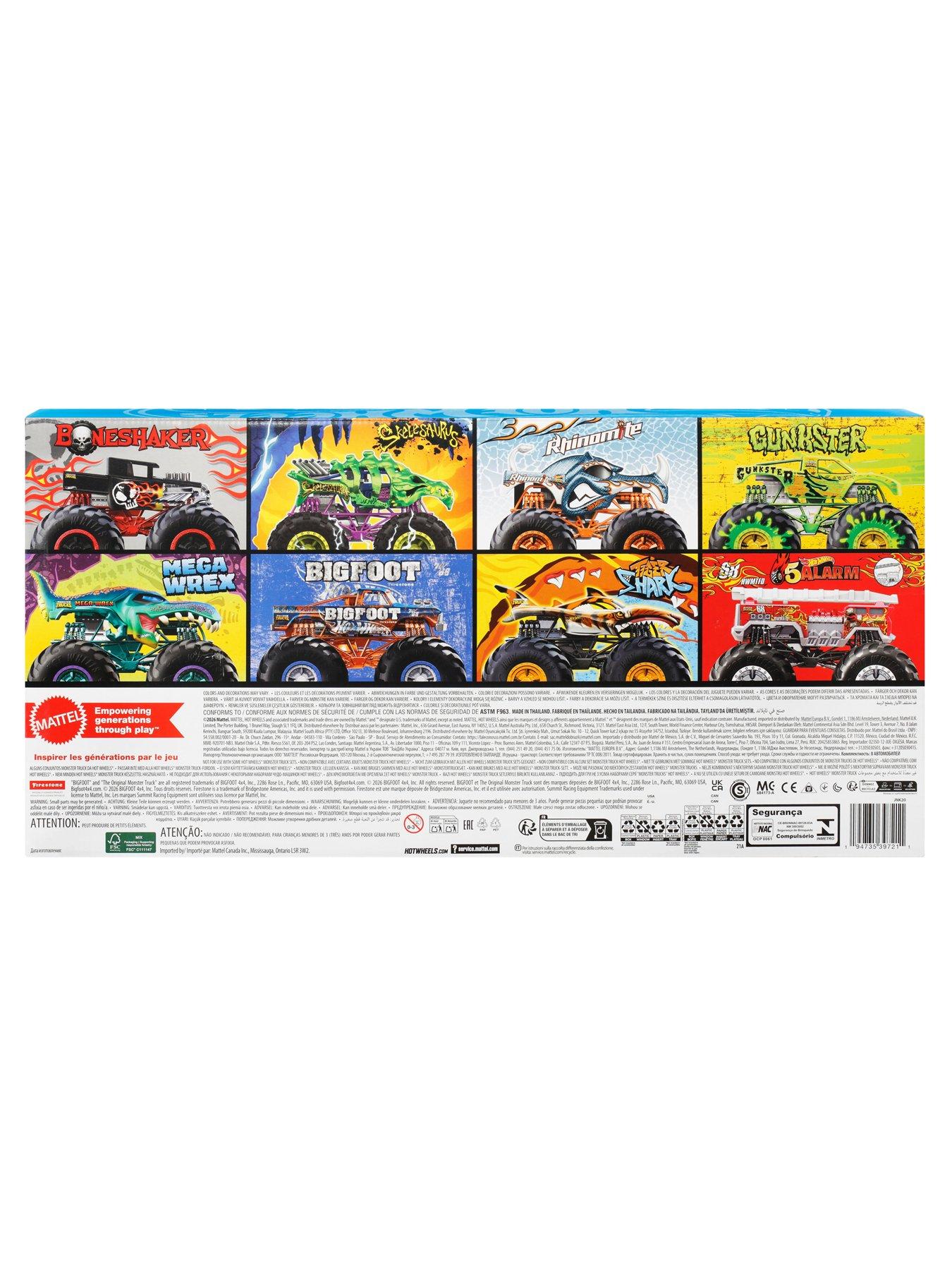 Image 3 of 3 of Hot Wheels Hw Monster Trucks 8 Pack 2026 Pkg Refresh - 21A