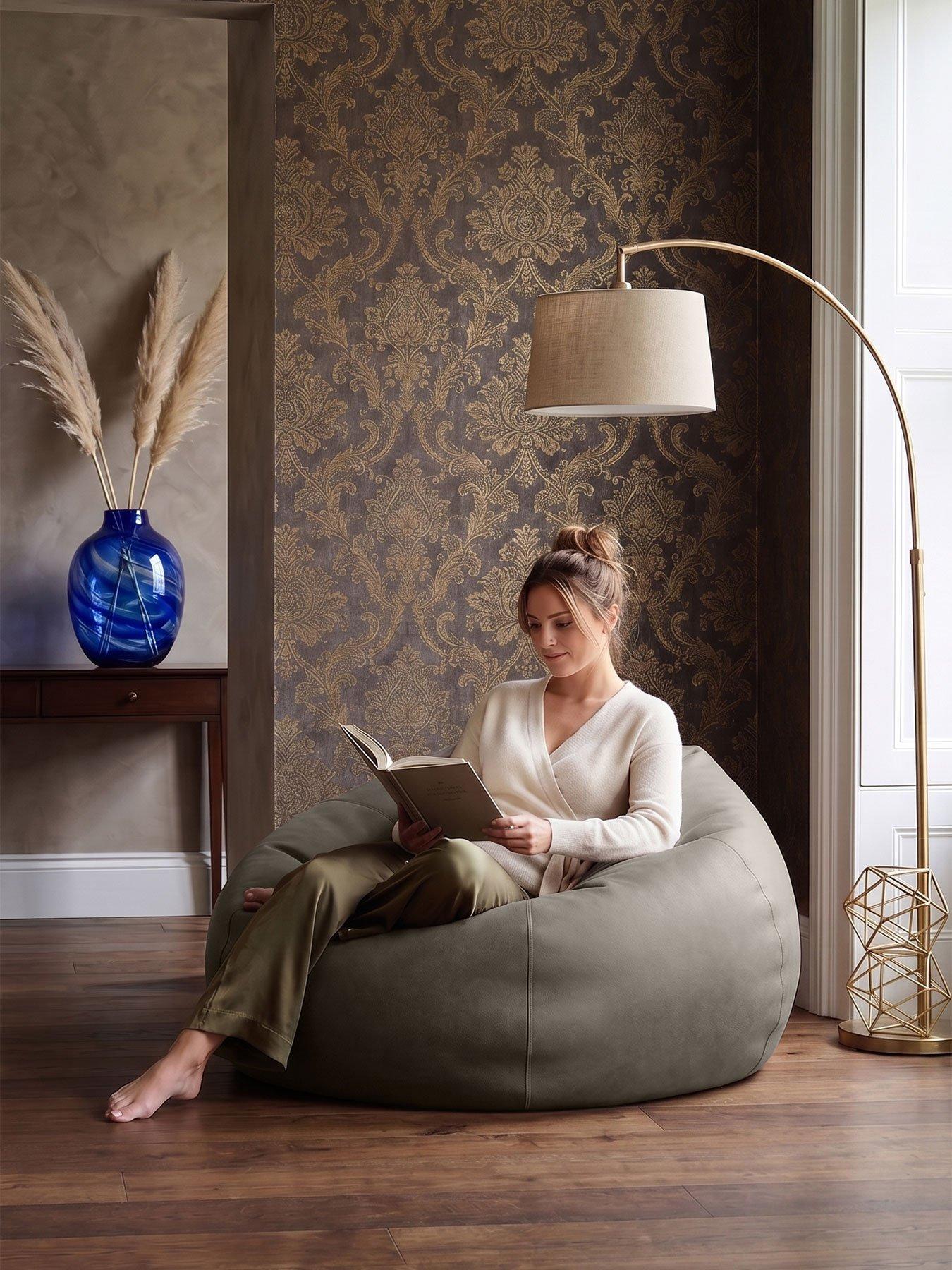 Old Bean Faux Leather Beanbag