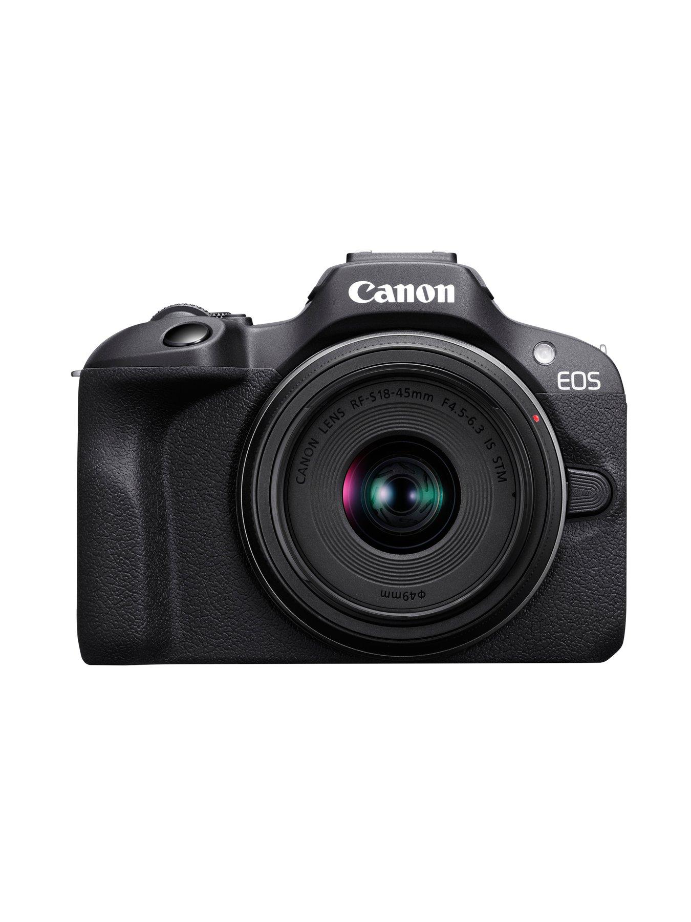 Image 2 of 5 of Canon EOS R100 APS-C Mirrorless Camera inc RF-S 18-45mm + RF 75-300mm Lens