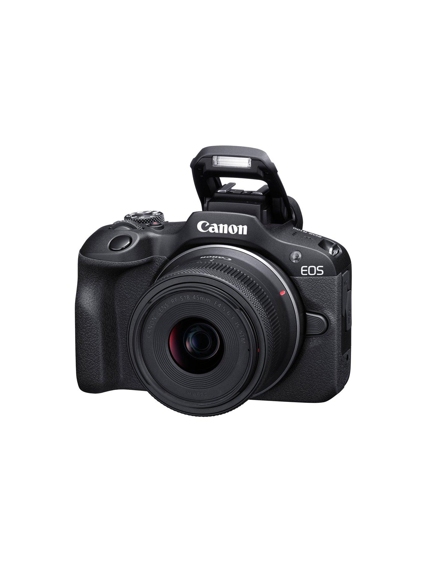 Image 3 of 5 of Canon EOS R100 APS-C Mirrorless Camera inc RF-S 18-45mm + RF 75-300mm Lens
