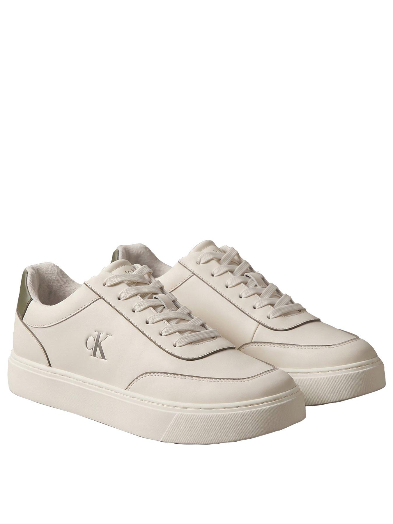 Image 2 of 5 of Calvin Klein Classic Cups Oxford Leather Trainers - Off White