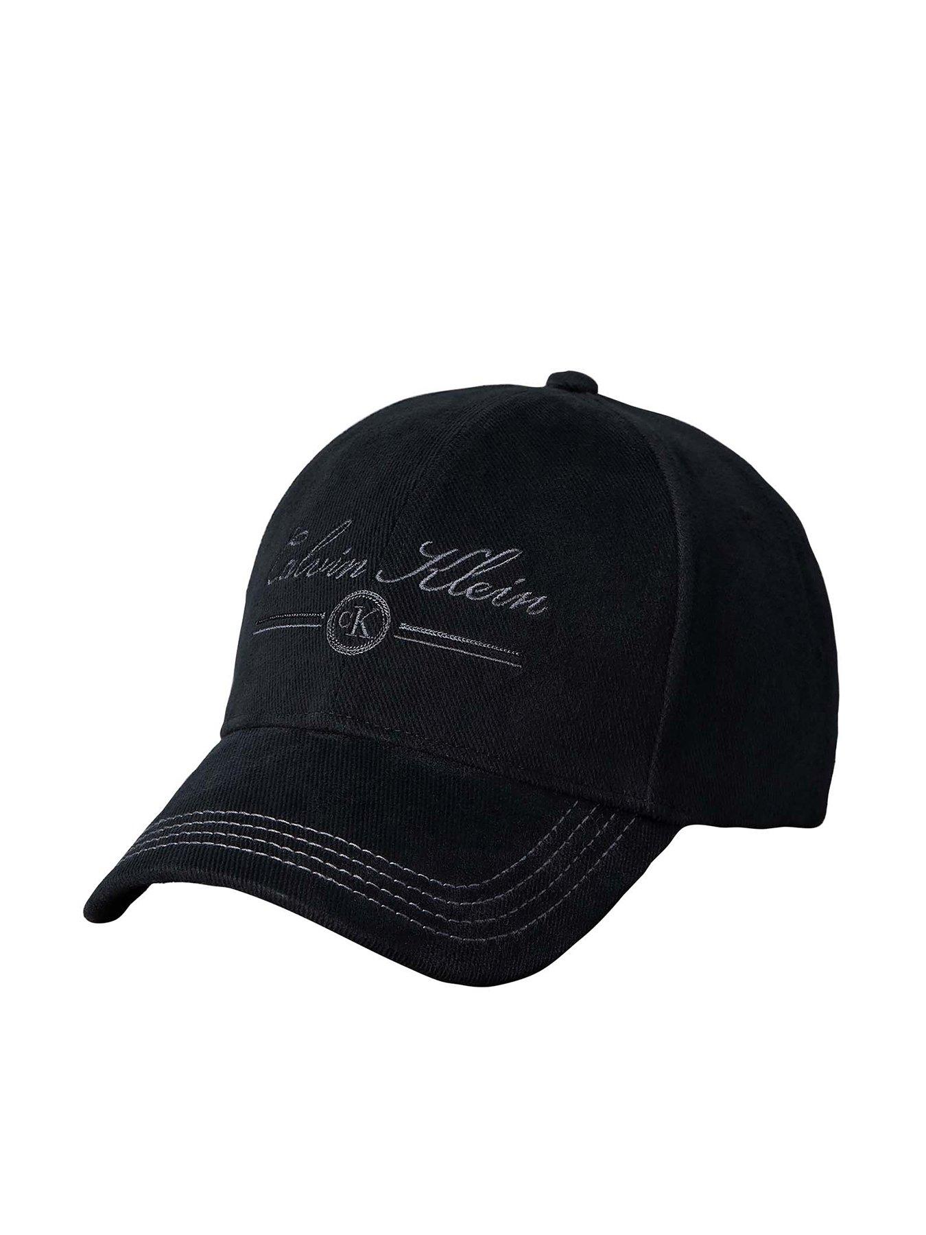Image 1 of 3 of Calvin Klein Graphic 6 Panel Cap - Black