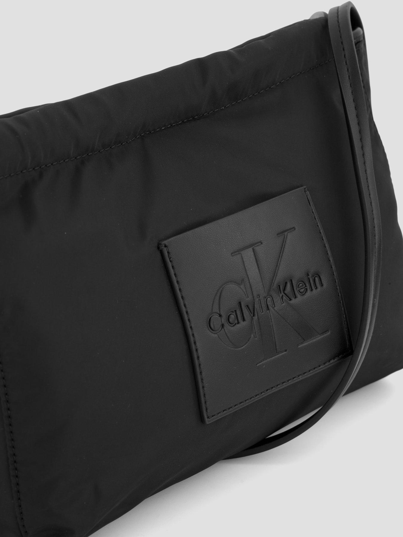 Image 2 of 6 of Calvin Klein Nylon Drawstring Small Crossbody Bag - Black