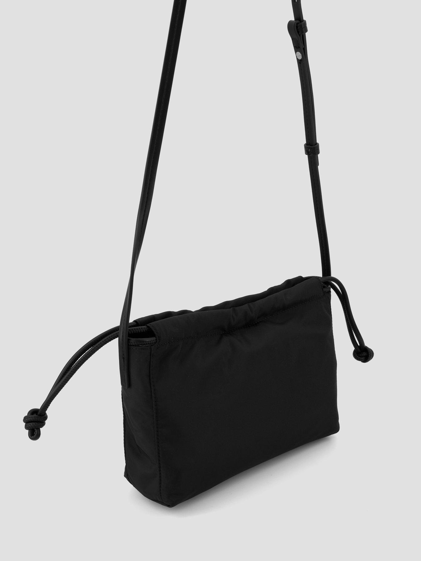 Image 3 of 6 of Calvin Klein Nylon Drawstring Small Crossbody Bag - Black