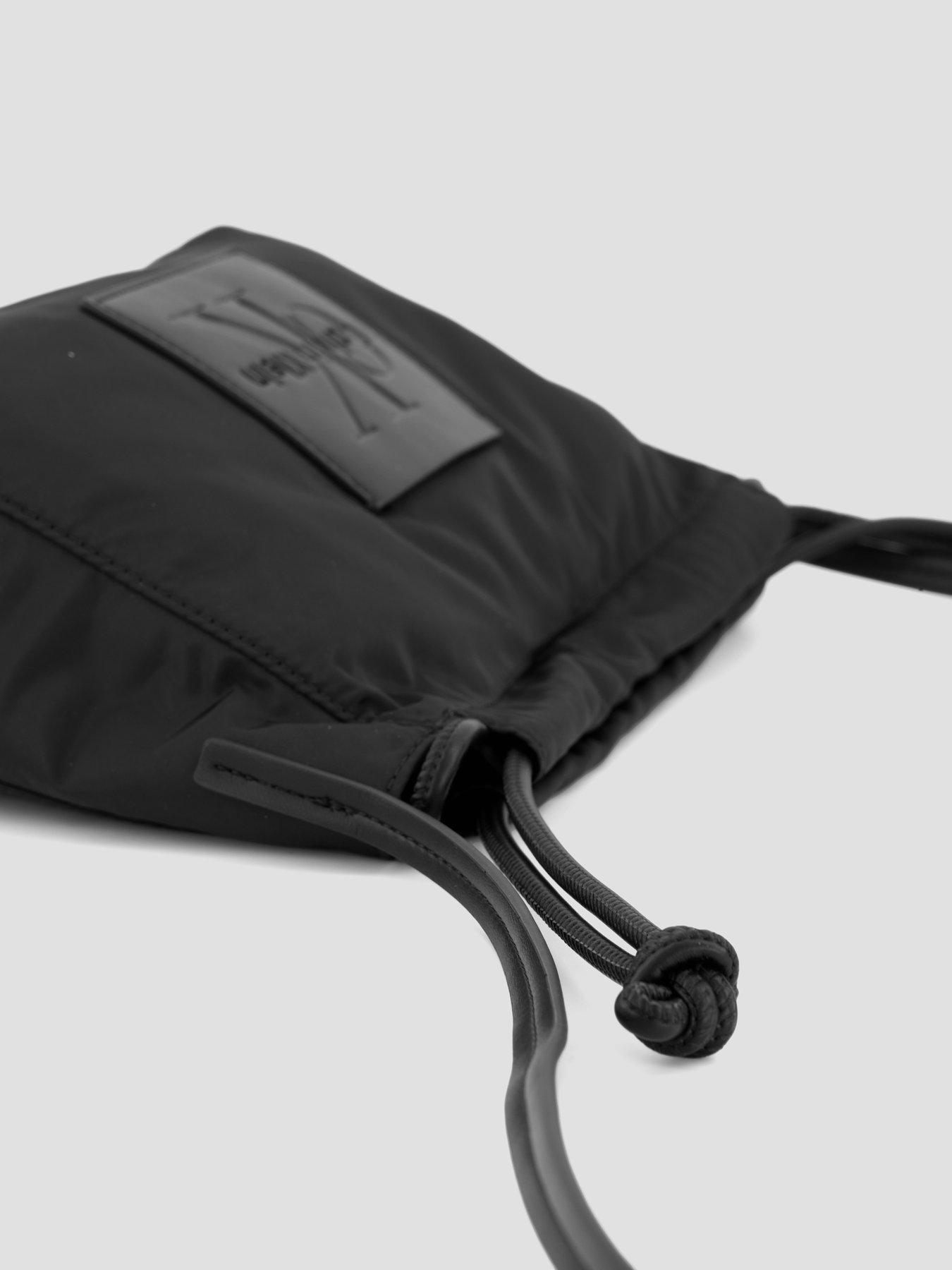 Image 5 of 6 of Calvin Klein Nylon Drawstring Small Crossbody Bag - Black