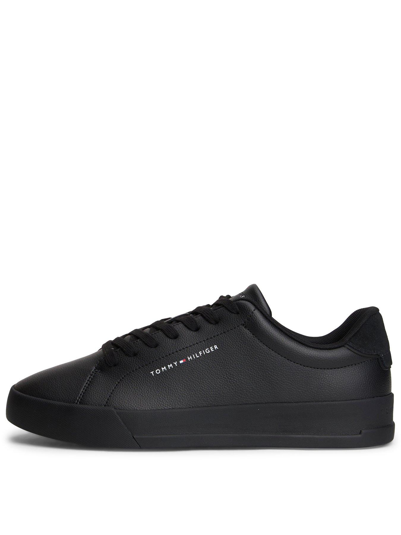 Tommy Hilfiger Court Trainers, Black, Size 46, Men
