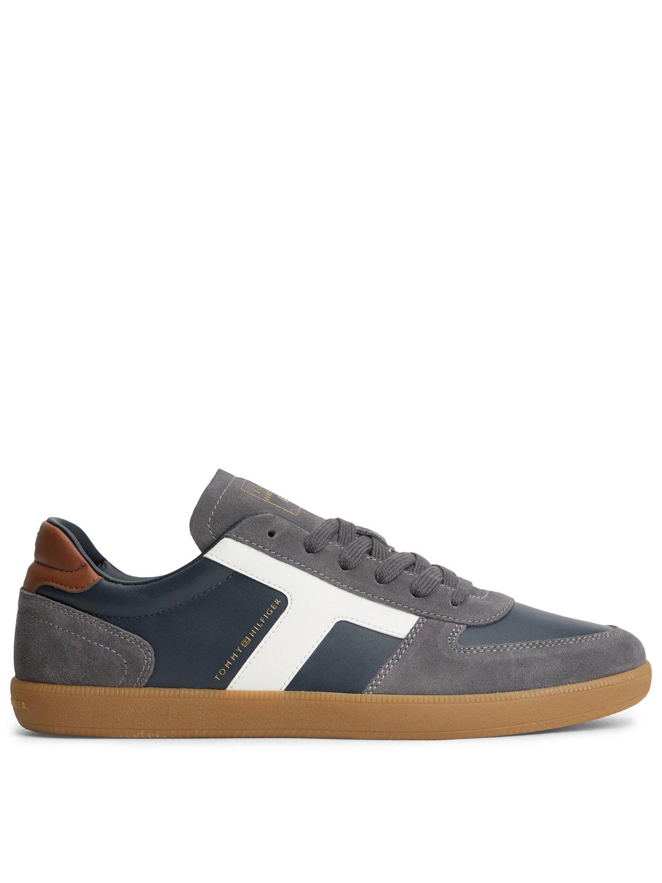 Image 1 of 6 of Tommy Hilfiger Mens Tribeca Contrast Panel Lace-Up Trainers - Blue