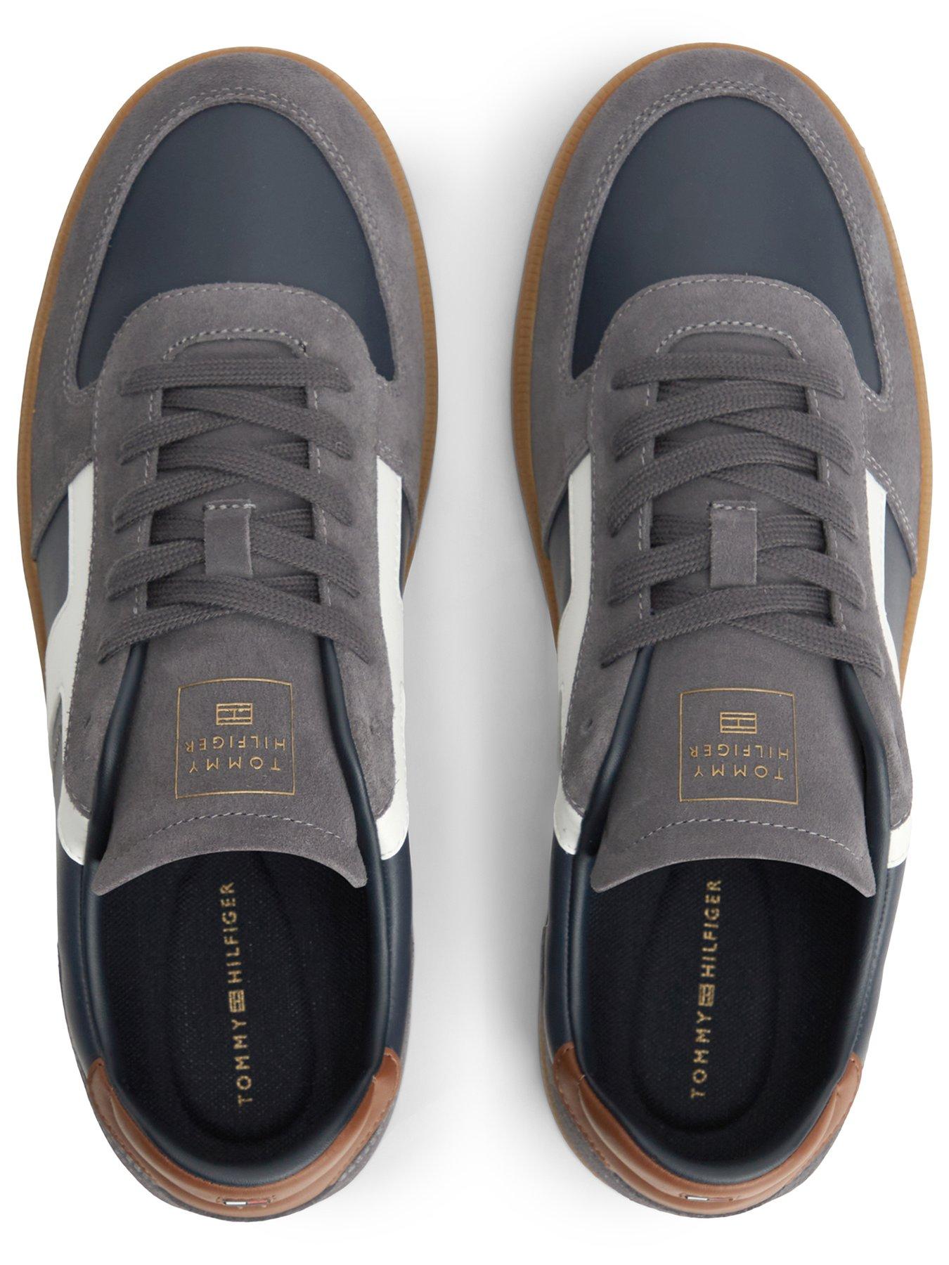 Image 4 of 6 of Tommy Hilfiger Mens Tribeca Contrast Panel Lace-Up Trainers - Blue