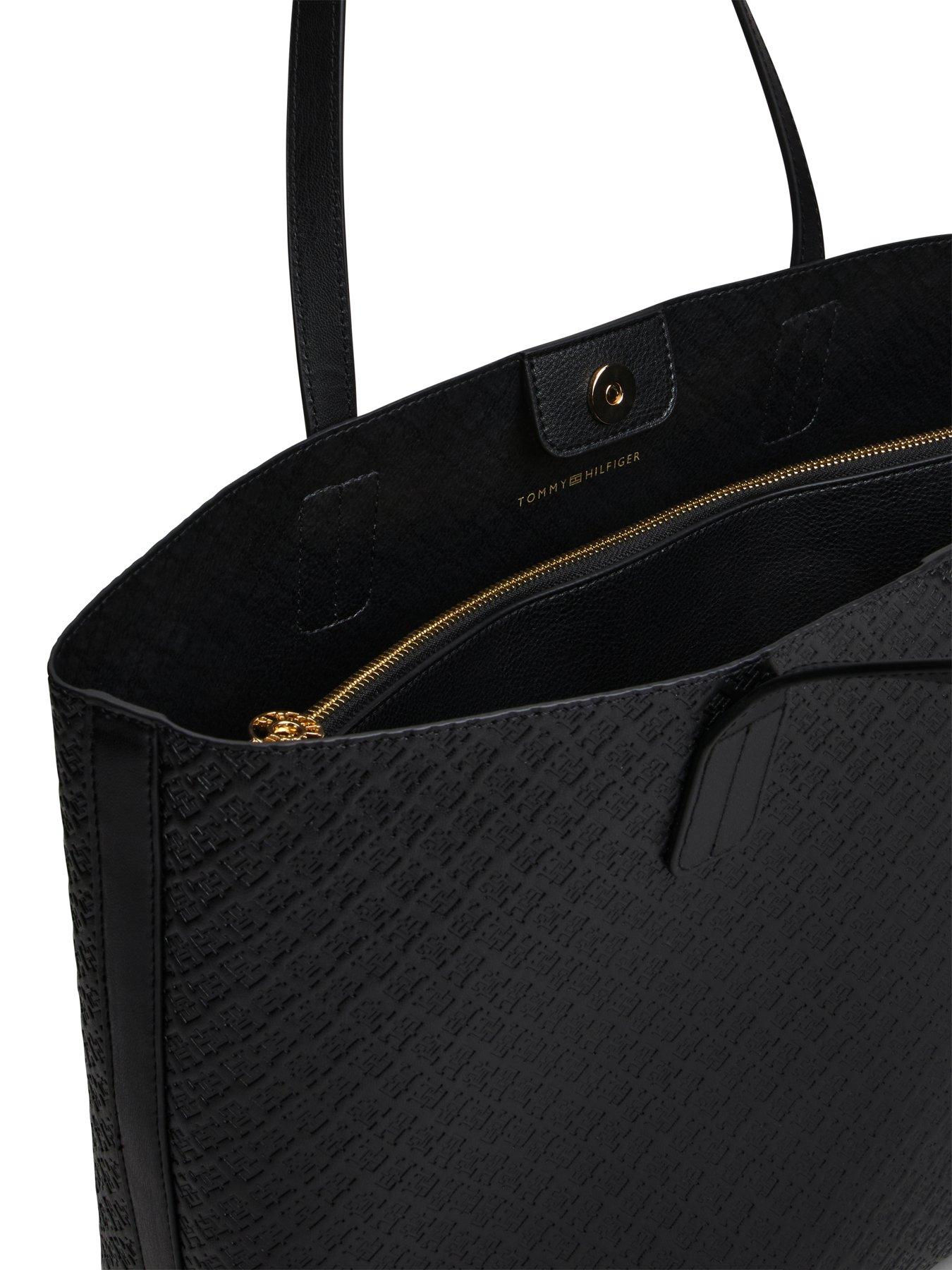 Image 4 of 5 of Tommy Hilfiger Hilfiger Icon Coin Purse Tote Bag - Black