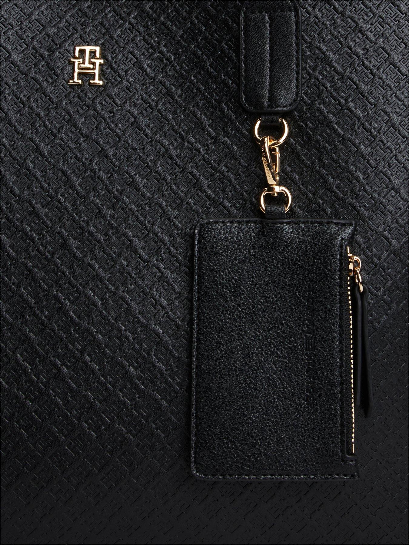 Image 5 of 5 of Tommy Hilfiger Hilfiger Icon Coin Purse Tote Bag - Black