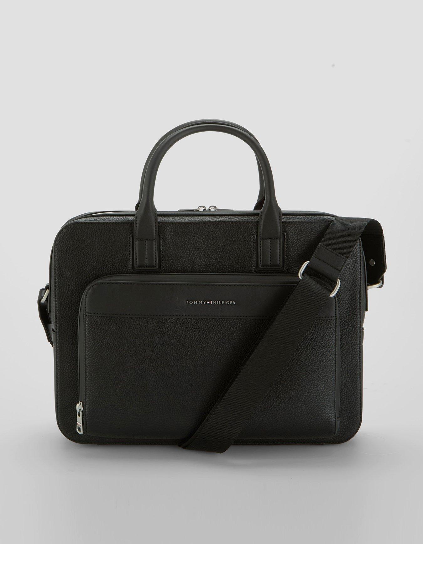 Image 1 of 6 of Tommy Hilfiger Central Slim Laptop Bag - Black