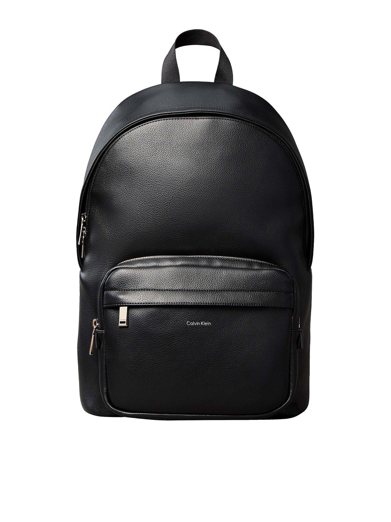 Calvin Klein Raised Round Backpack - Black